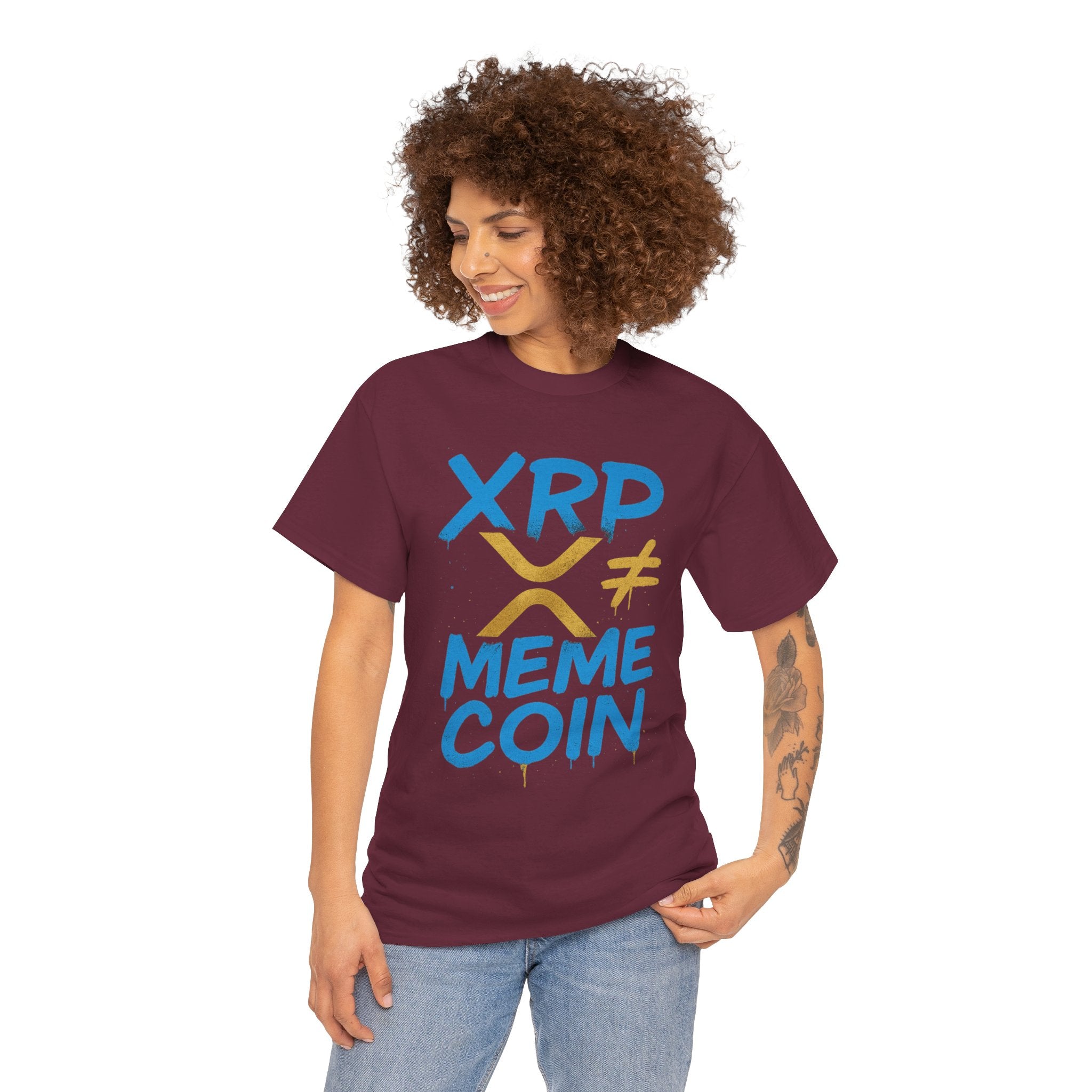 XRP ≠ Meme Coin T‑Shirt — Crypto Advocate Graphic Tee
