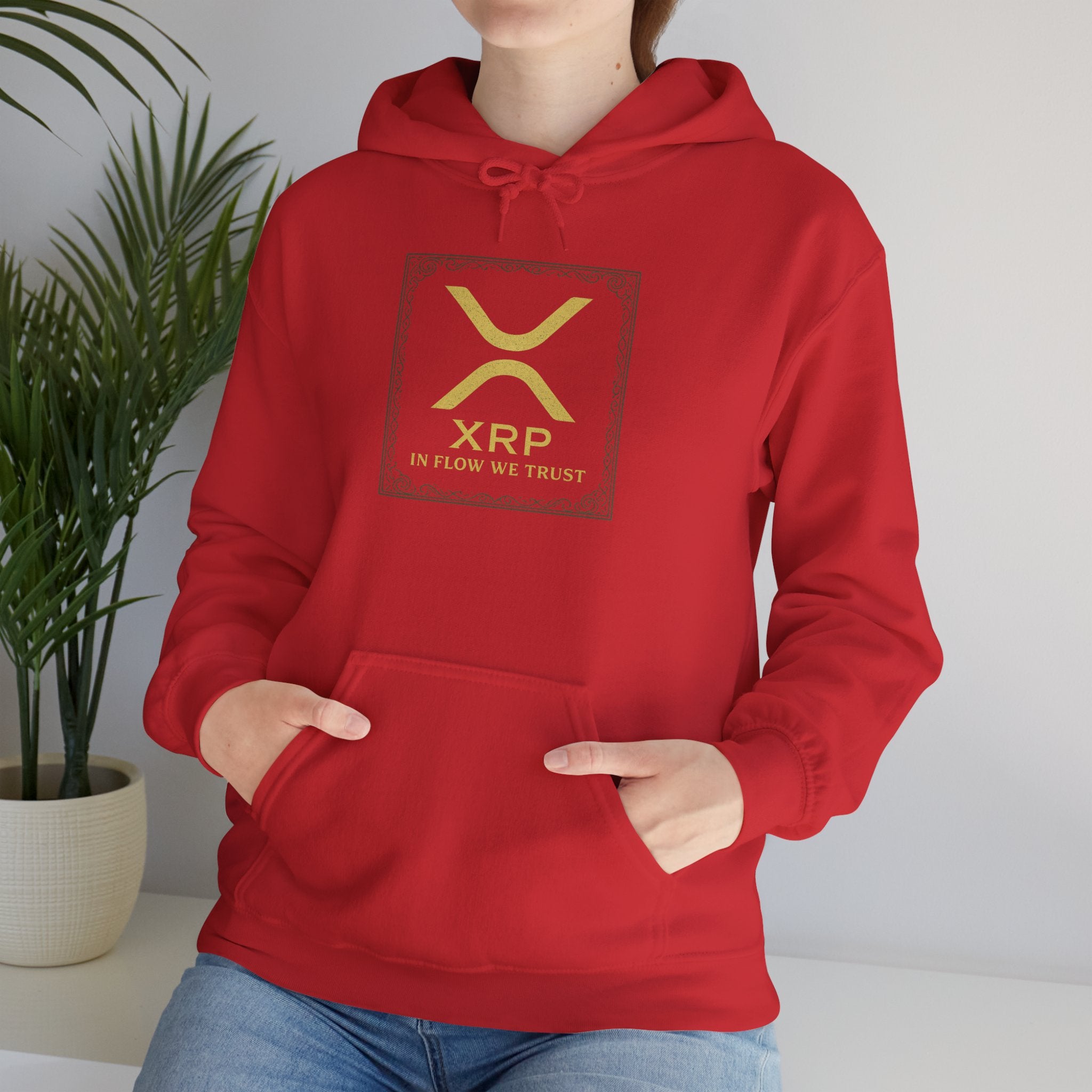 XRP Logo Hoodie – Gold Cryptocurrency Sweatshirt