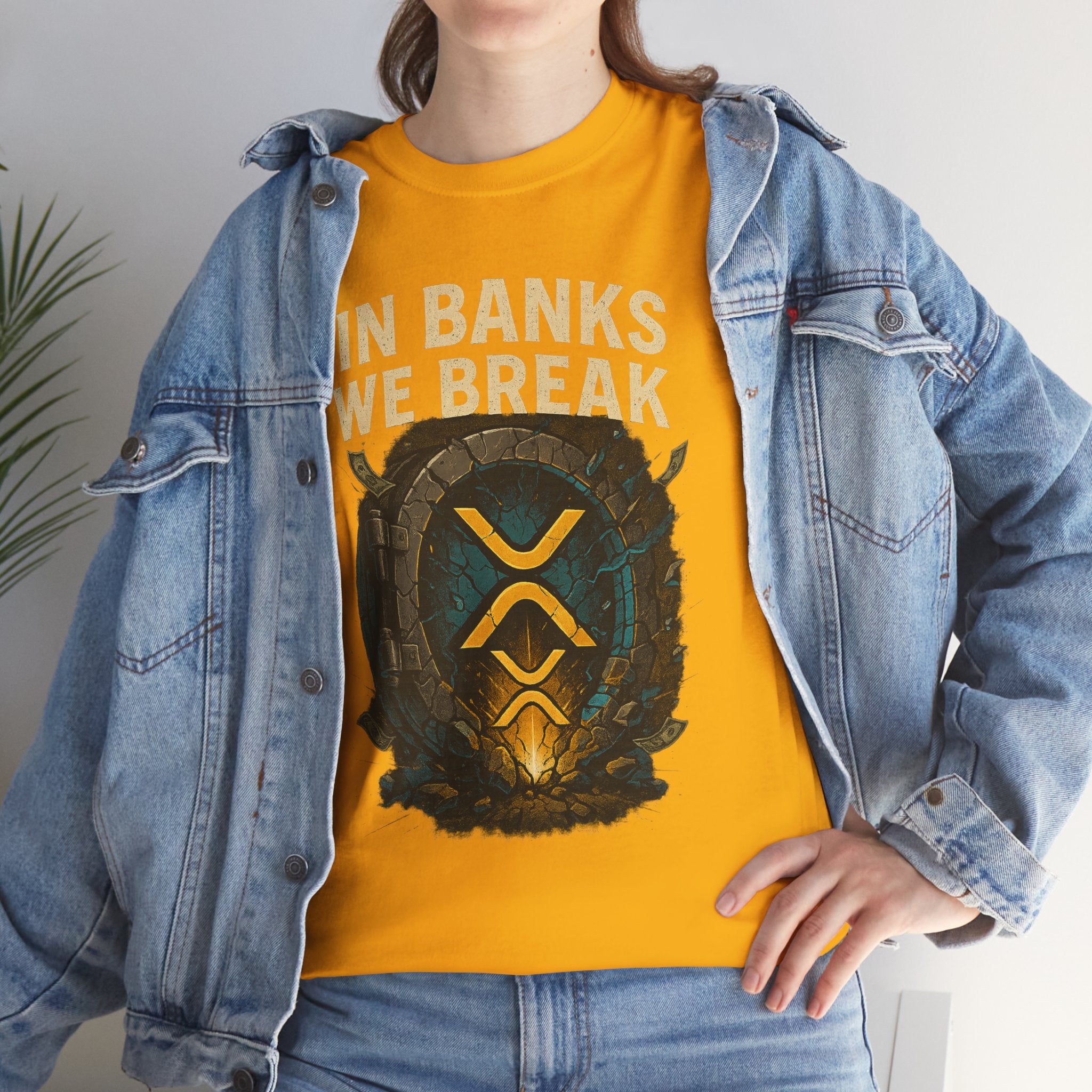 In Banks We Break XRP Crypto Graphic Tee