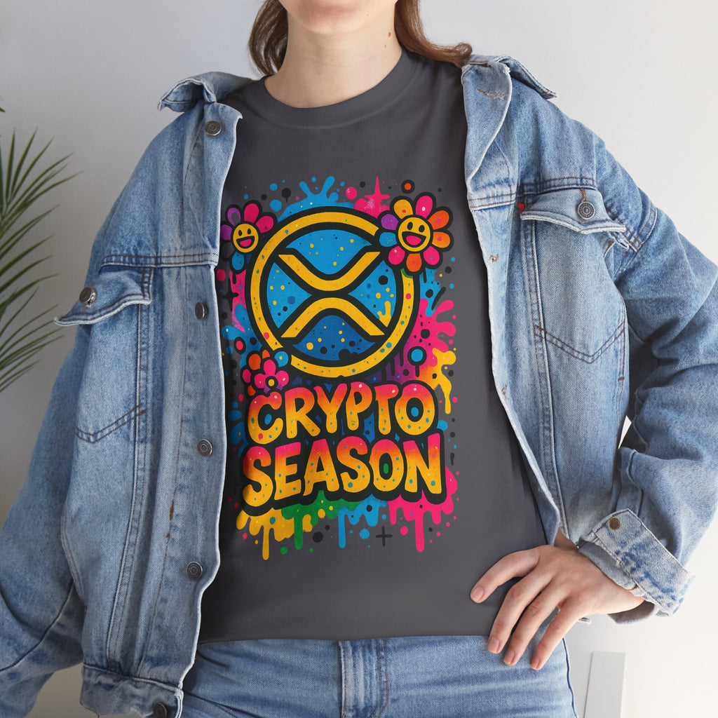 Crypto Season T-Shirt — Colorful Ripple XRP Logo Tee