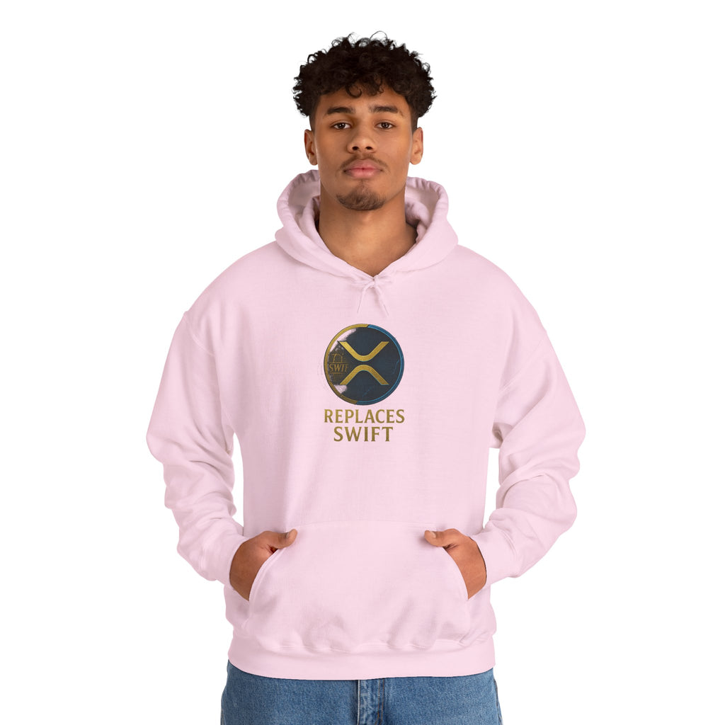 Crypto Logo Hoodie — "Replaces Swift" Ripples Design