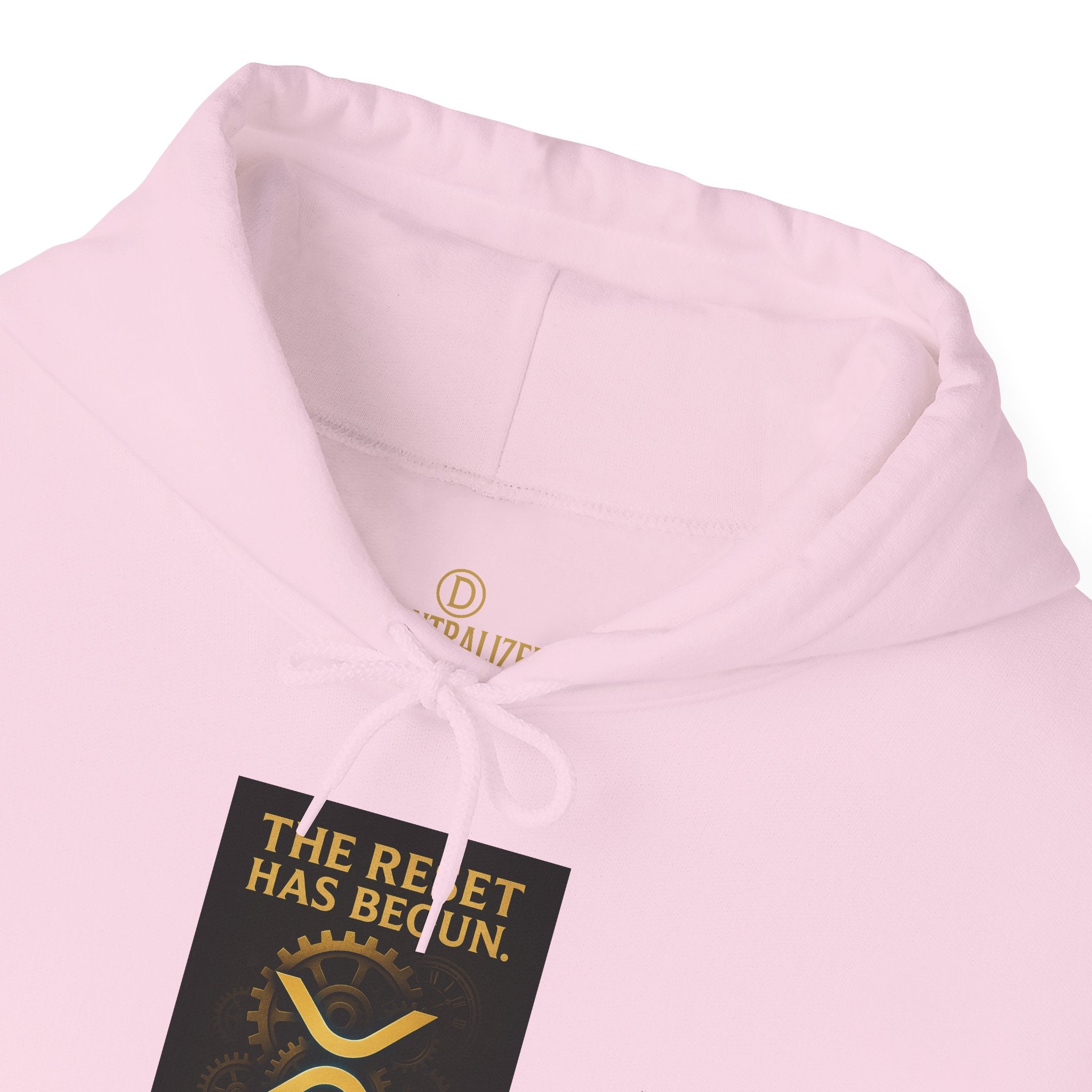 XRP Hoodie — "The Reset Has Begun" Crypto Logo Pullover
