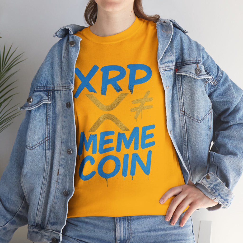 XRP ≠ Meme Coin T‑Shirt — Crypto Advocate Graphic Tee