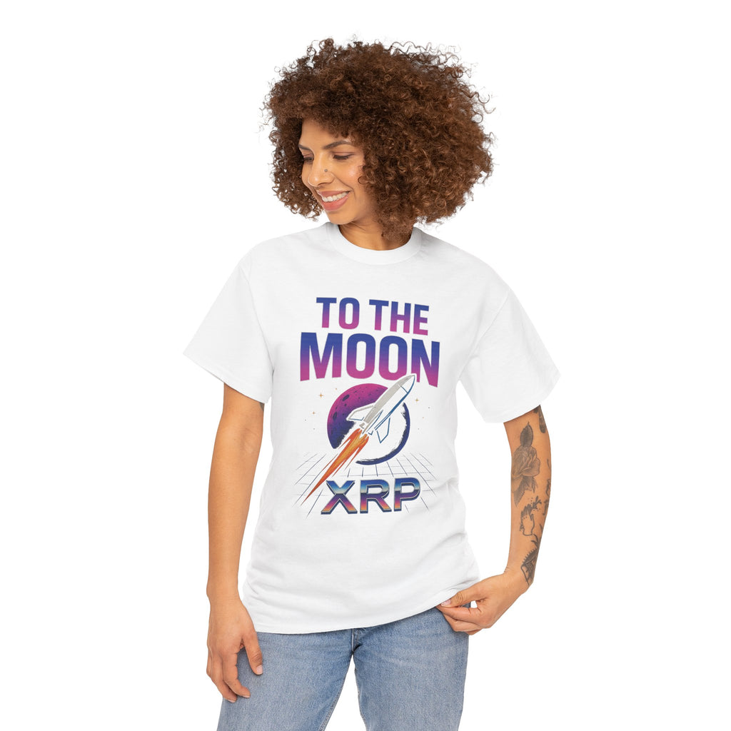 XRP 'To The Moon' T-Shirt — Crypto Investor Rocket Tee