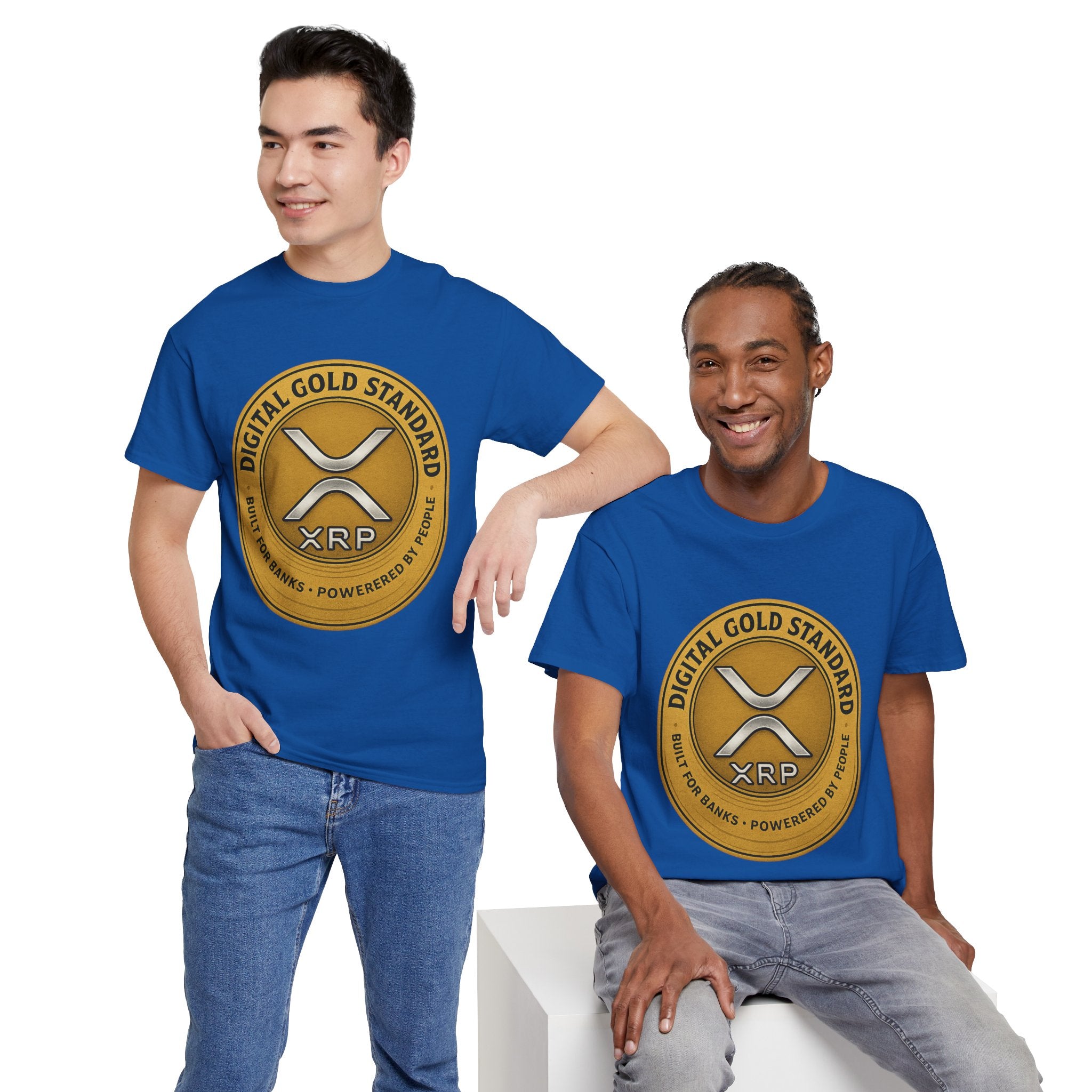XRP Digital Gold Tee – Cryptocurrency Logo Shirt