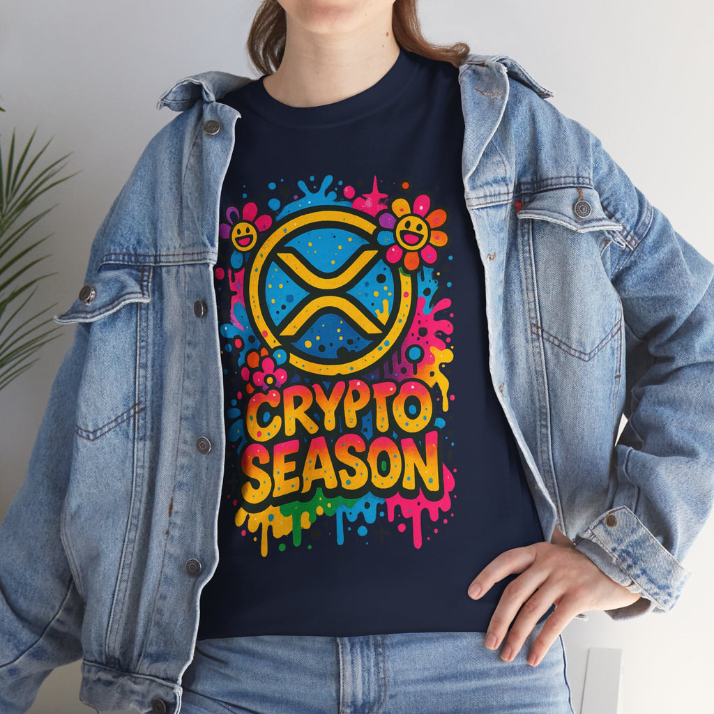 Crypto Season T-Shirt — Colorful Ripple XRP Logo Tee