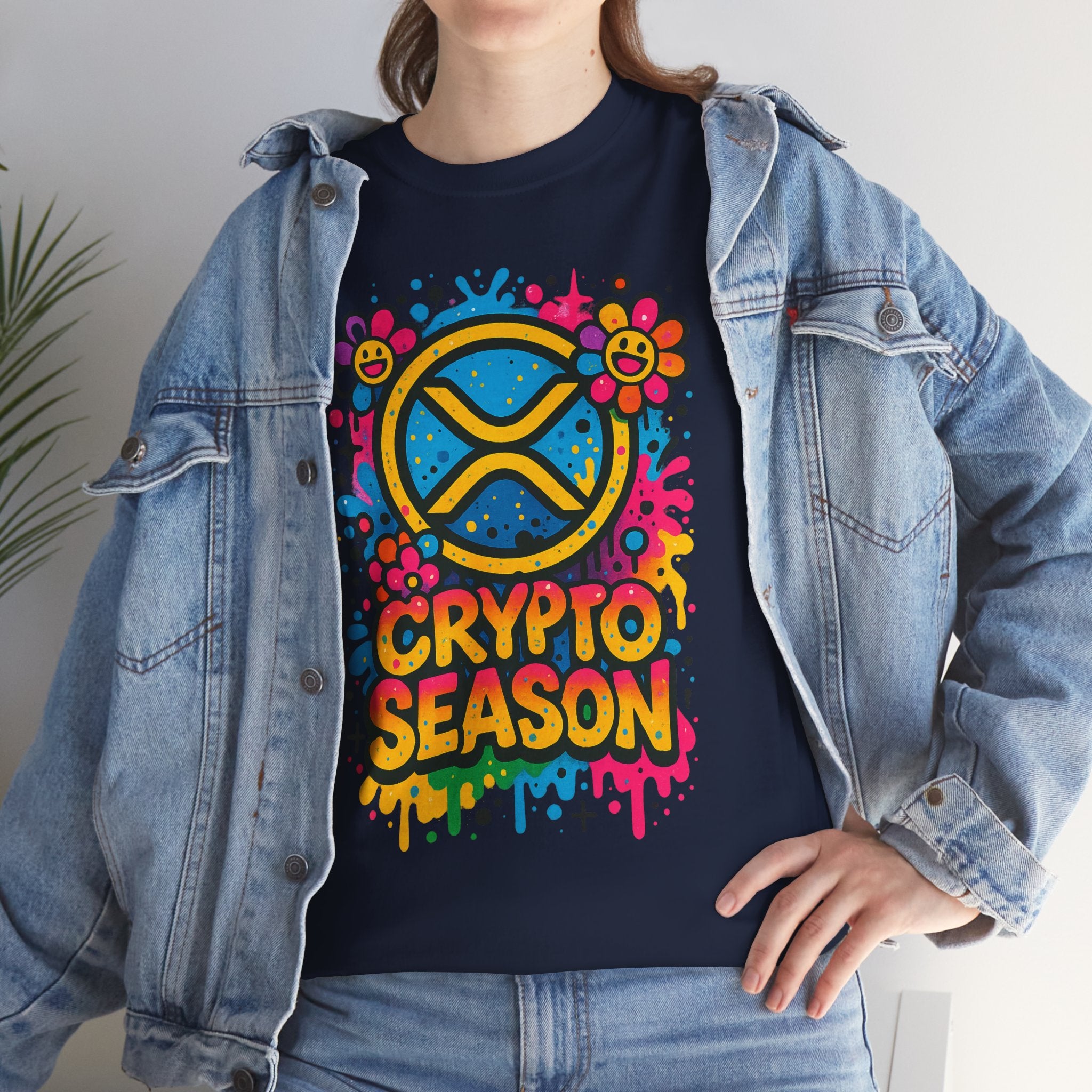 Crypto Season T-Shirt — Colorful Ripple XRP Logo Tee