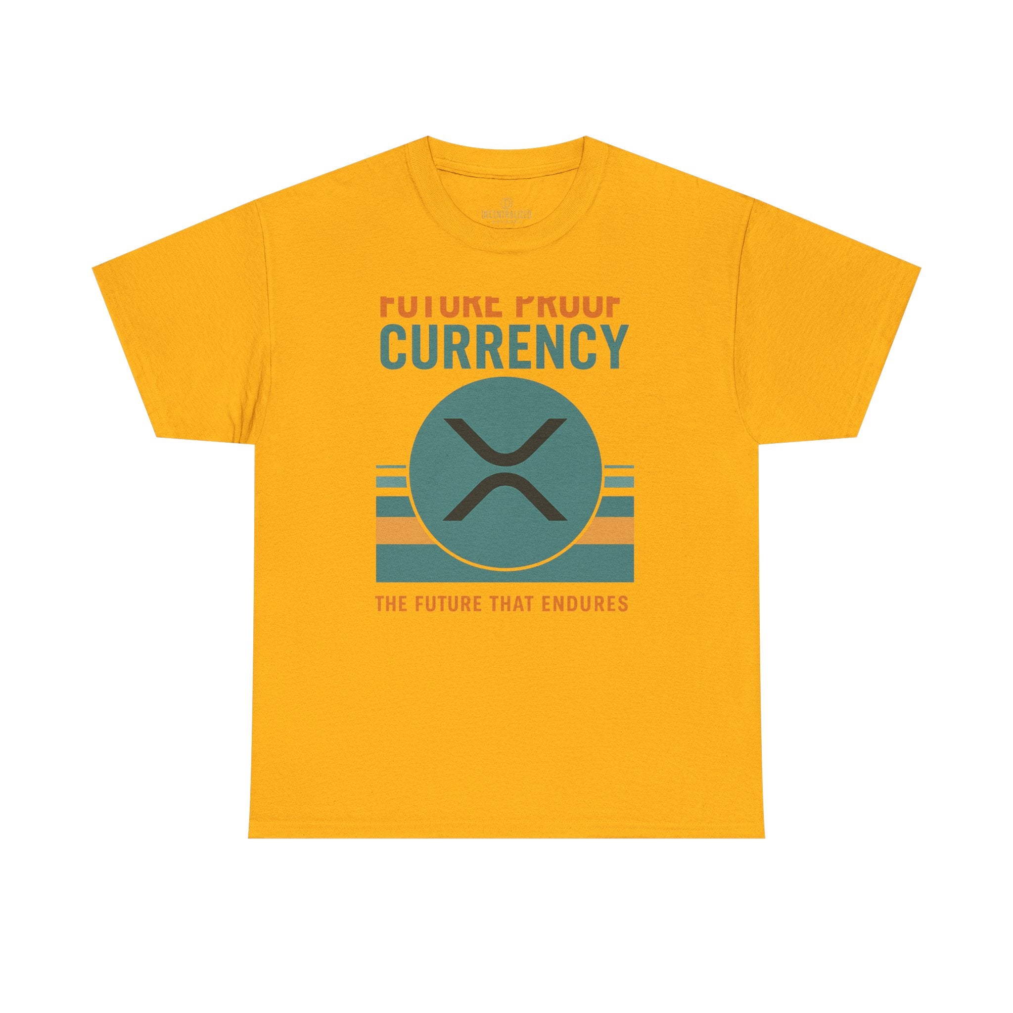 RIPPLE XRP 'Future Proof Currency' Graphic Tee — Crypto Retro Logo Shirt