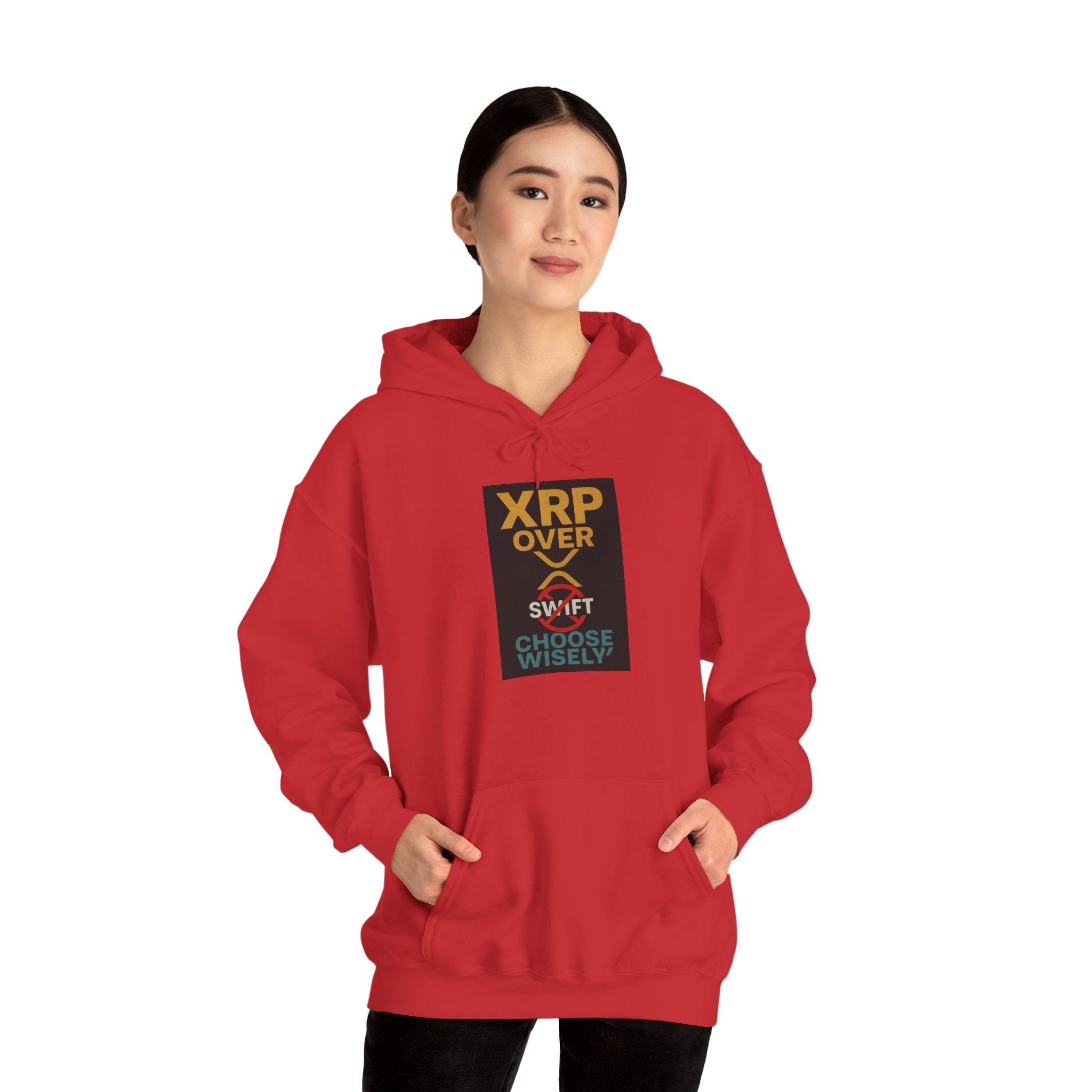 XRP Over Swift Hoodie - "Choose Wisely" Crypto Advocacy Sweatshirt