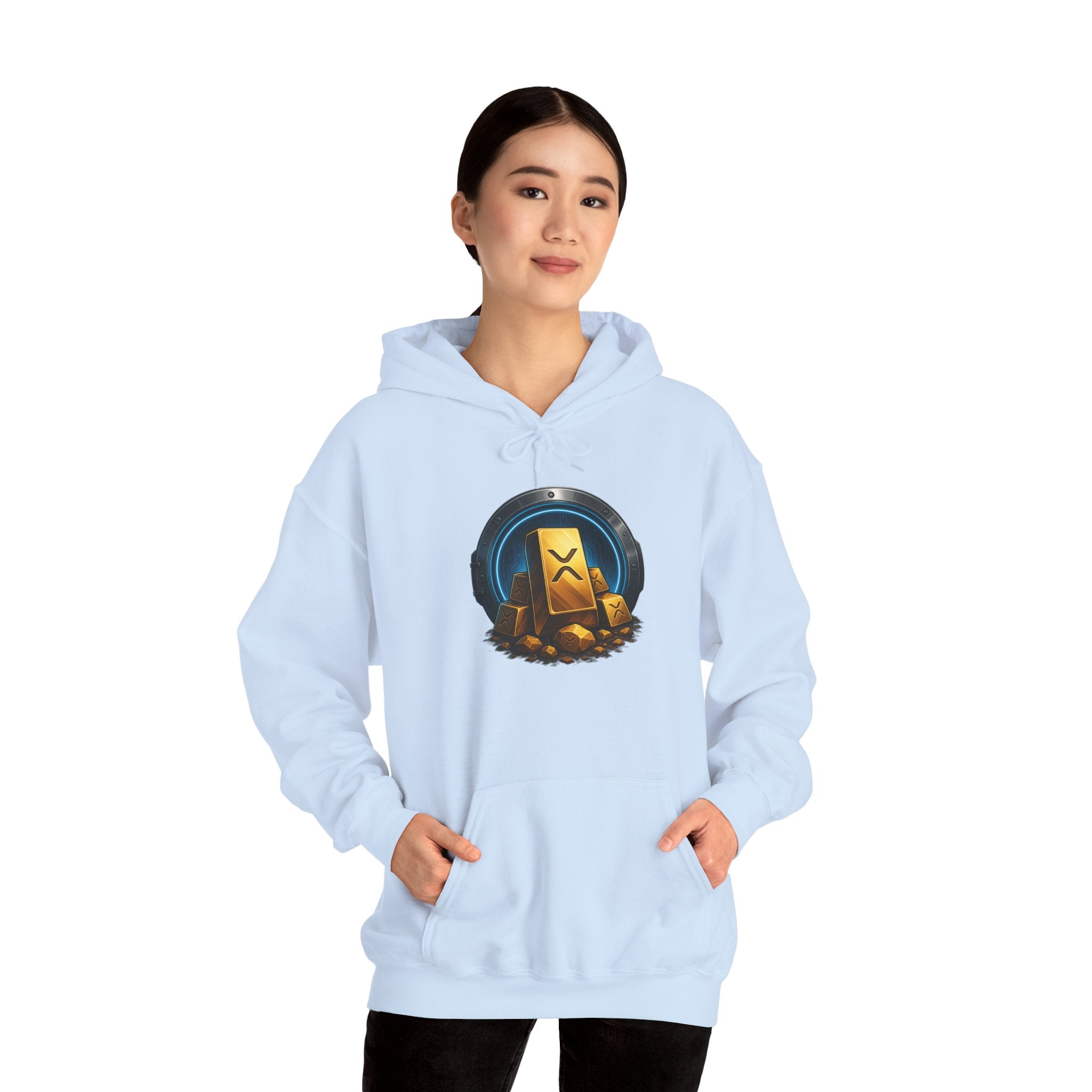 Gaming Treasure Hoodie — Gold Loot Chest Emblem
