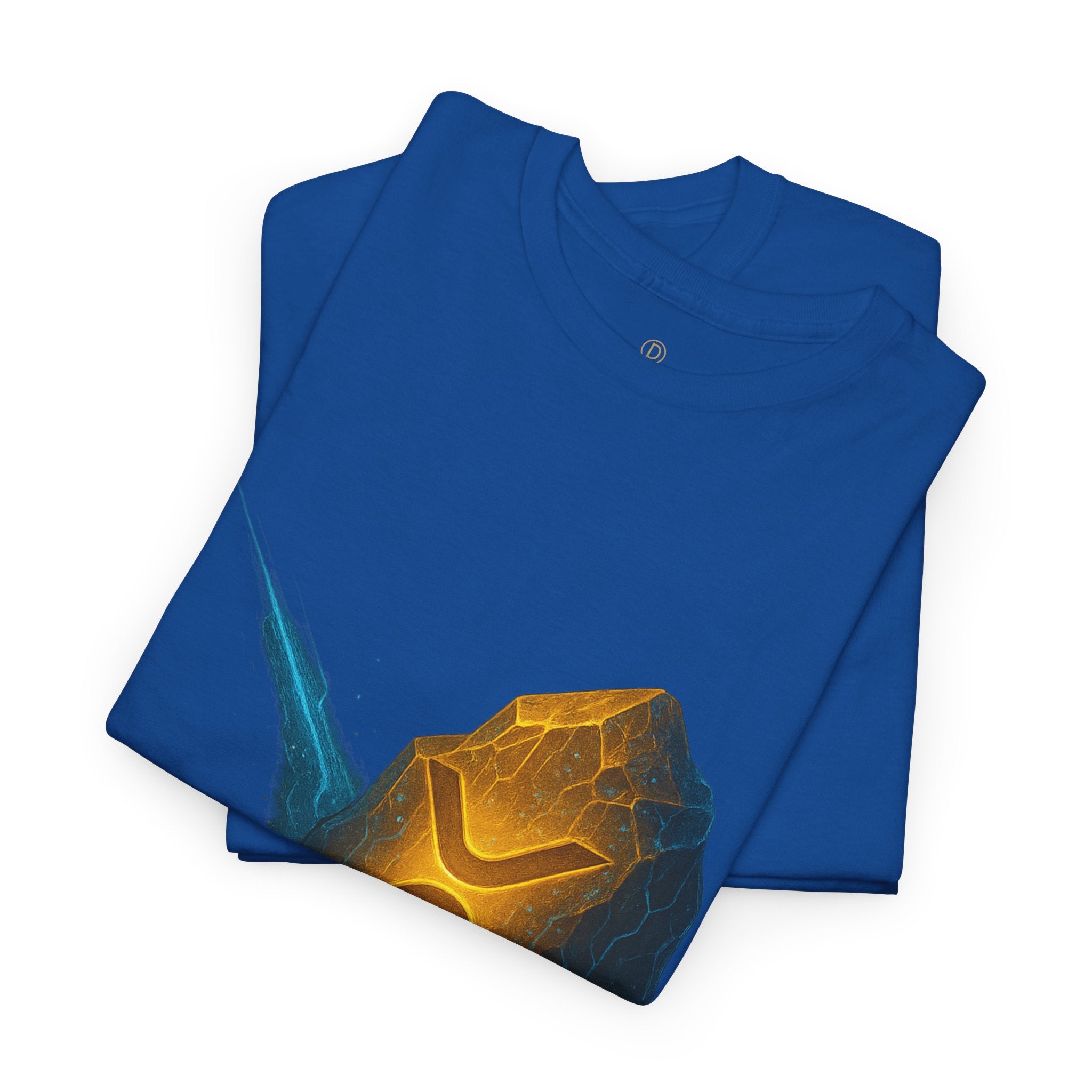 Rune Stone Graphic Tee — Glowing Mystic Rock T-Shirt