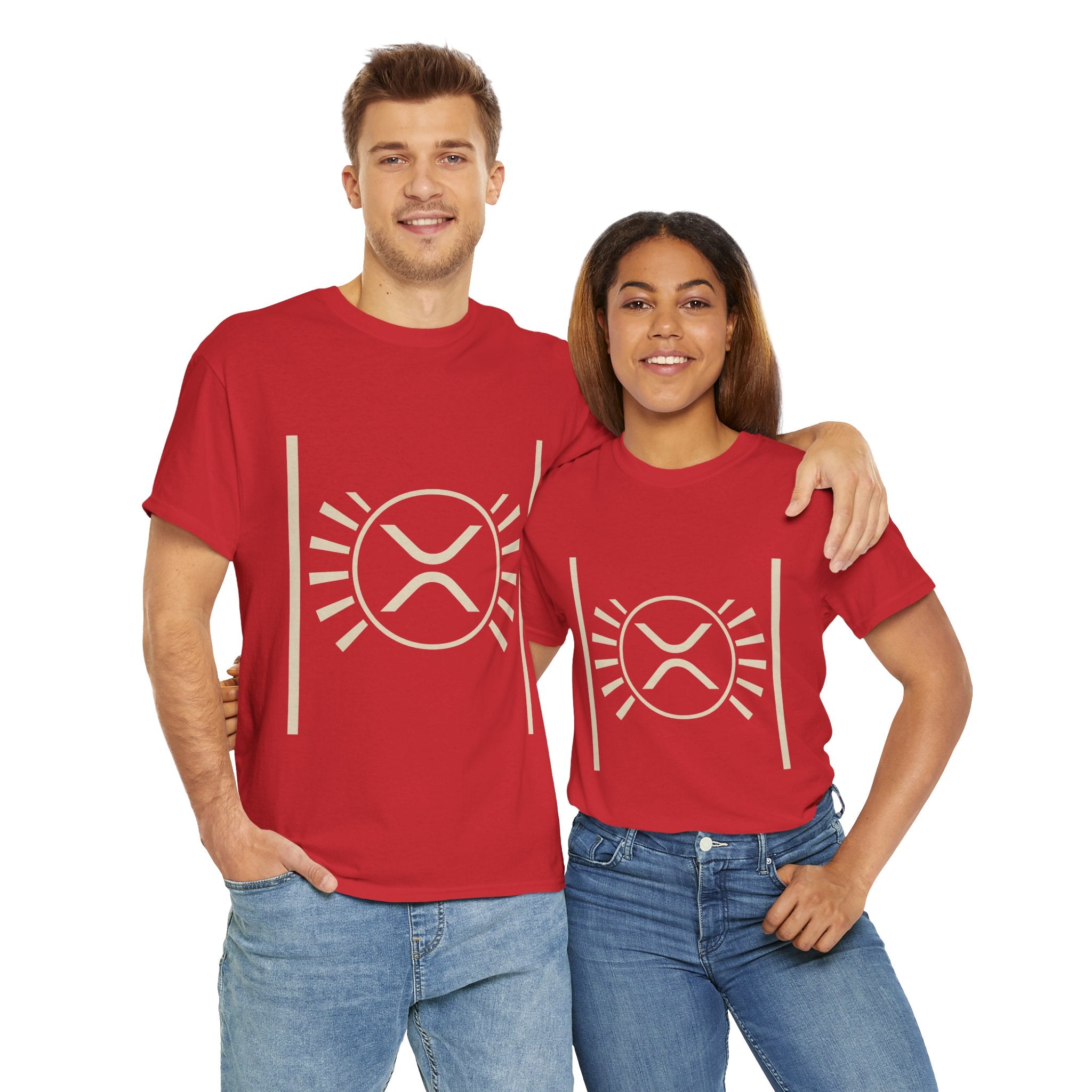 XRP Sun Logo T‑Shirt — Minimal Crypto Ripple Tee