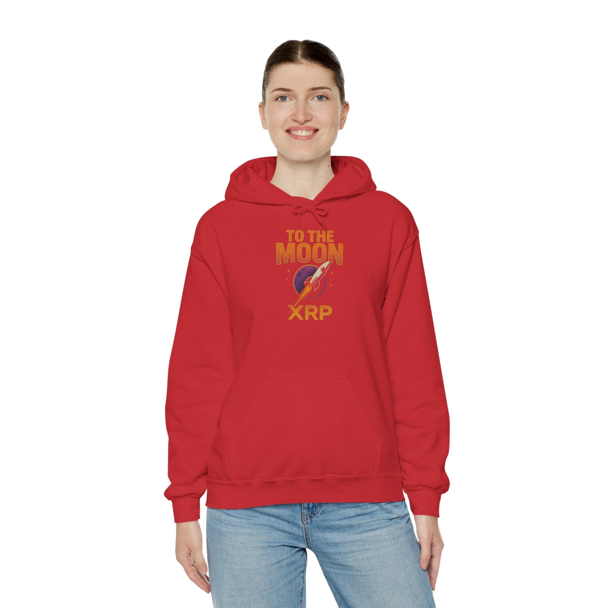 XRP To The Moon Hoodie — Crypto Investor Graphic Sweatshirt