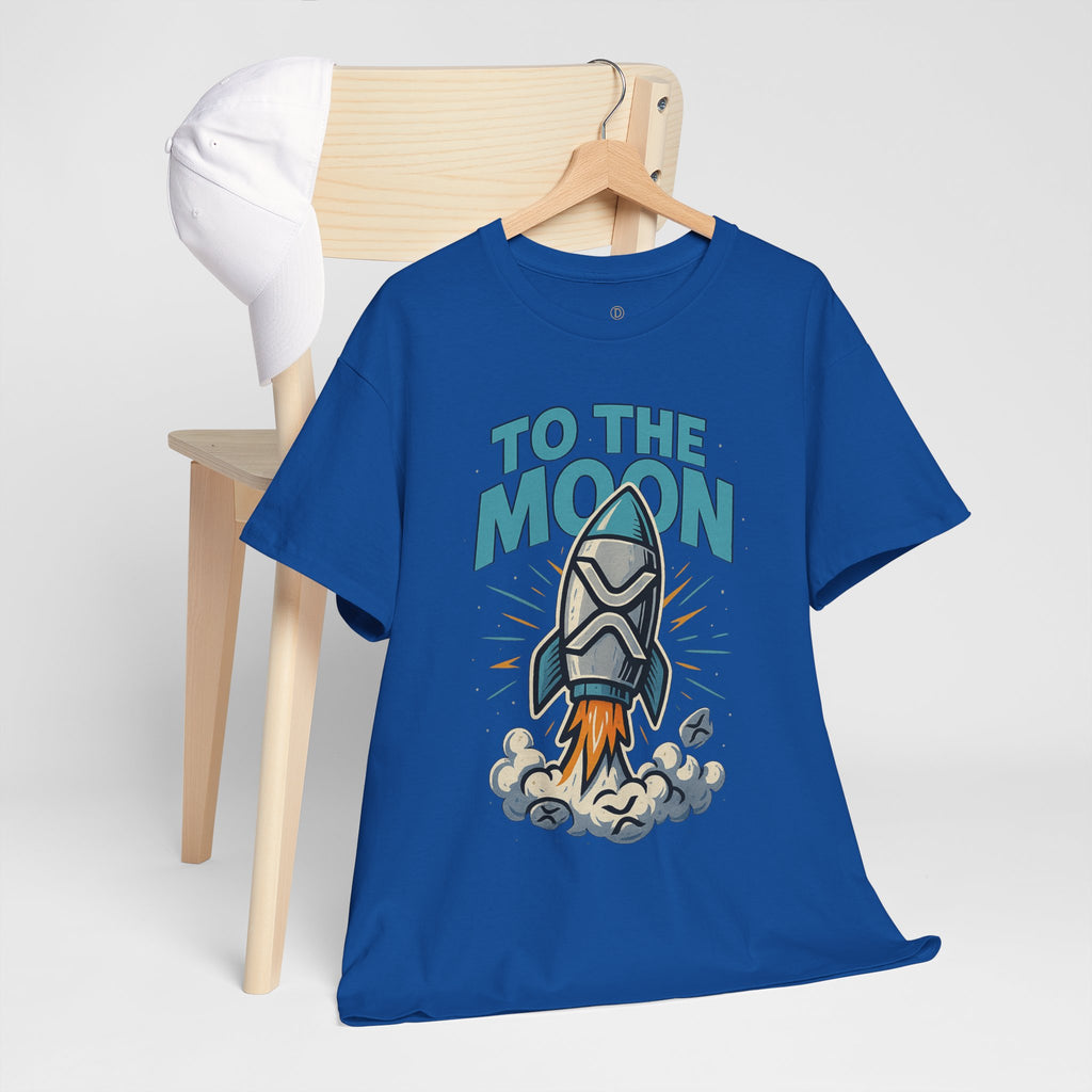 To The Moon Rocket T-Shirt — Space Graphic Tee for Crypto & Space Enthusiasts