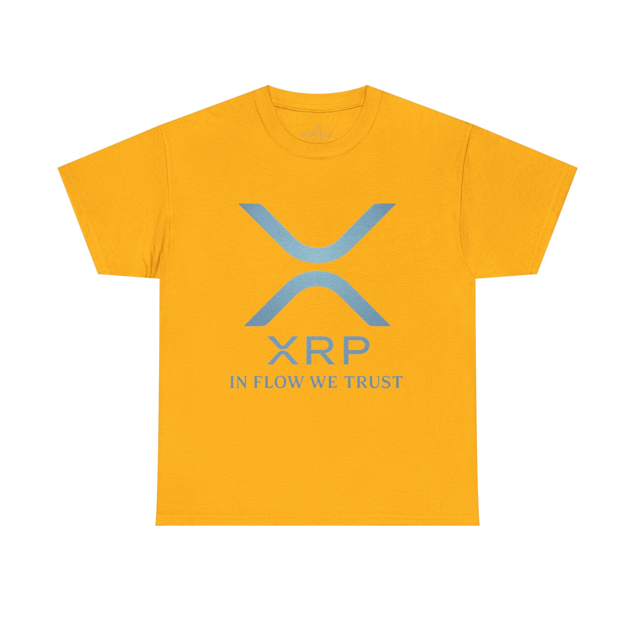 XRP Crypto Tee — "In Flow We Trust" Ripple Logo T-Shirt