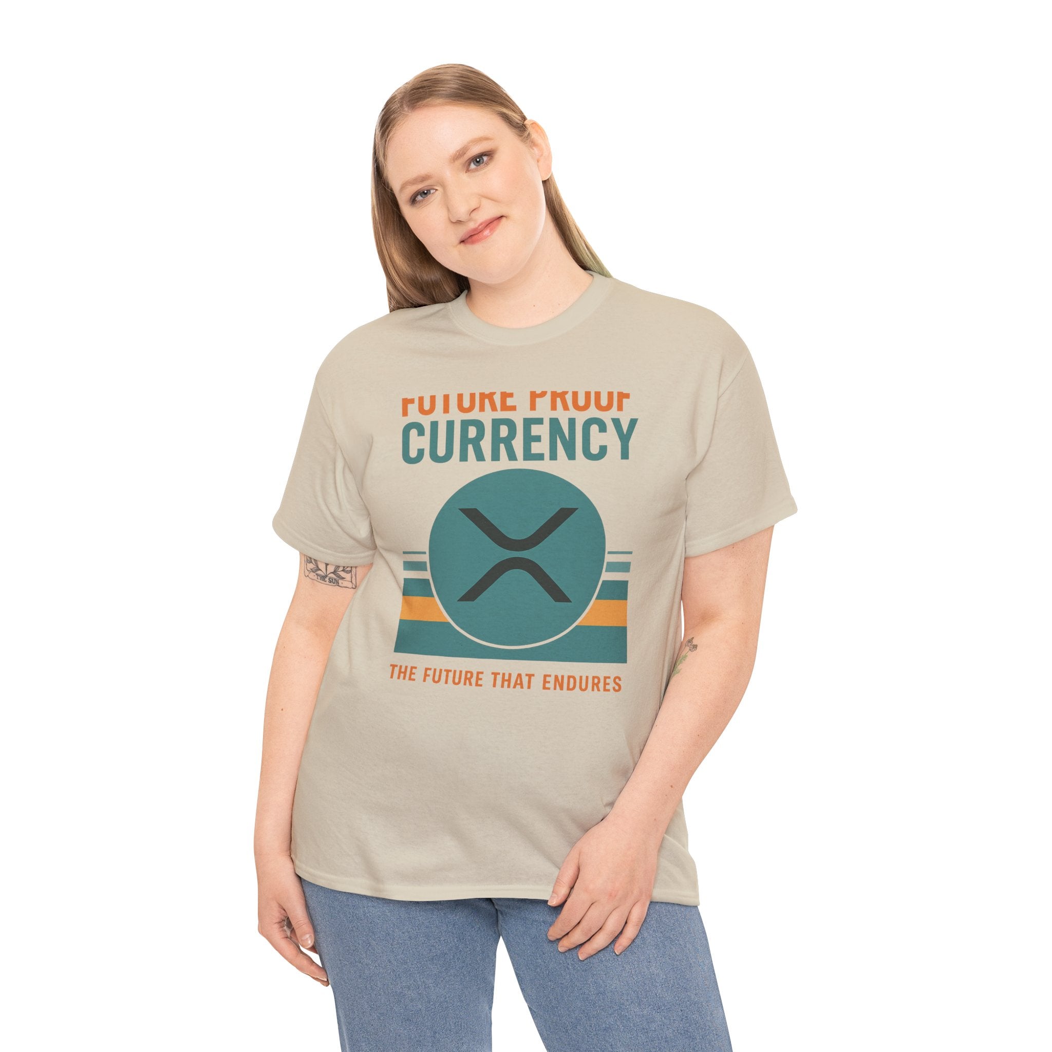 RIPPLE XRP 'Future Proof Currency' Graphic Tee — Crypto Retro Logo Shirt
