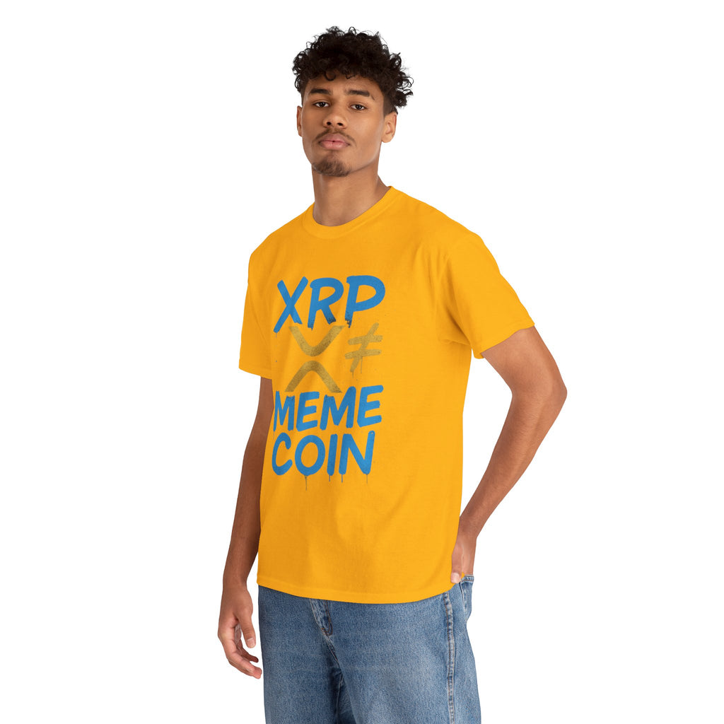 XRP ≠ Meme Coin T‑Shirt — Crypto Advocate Graphic Tee