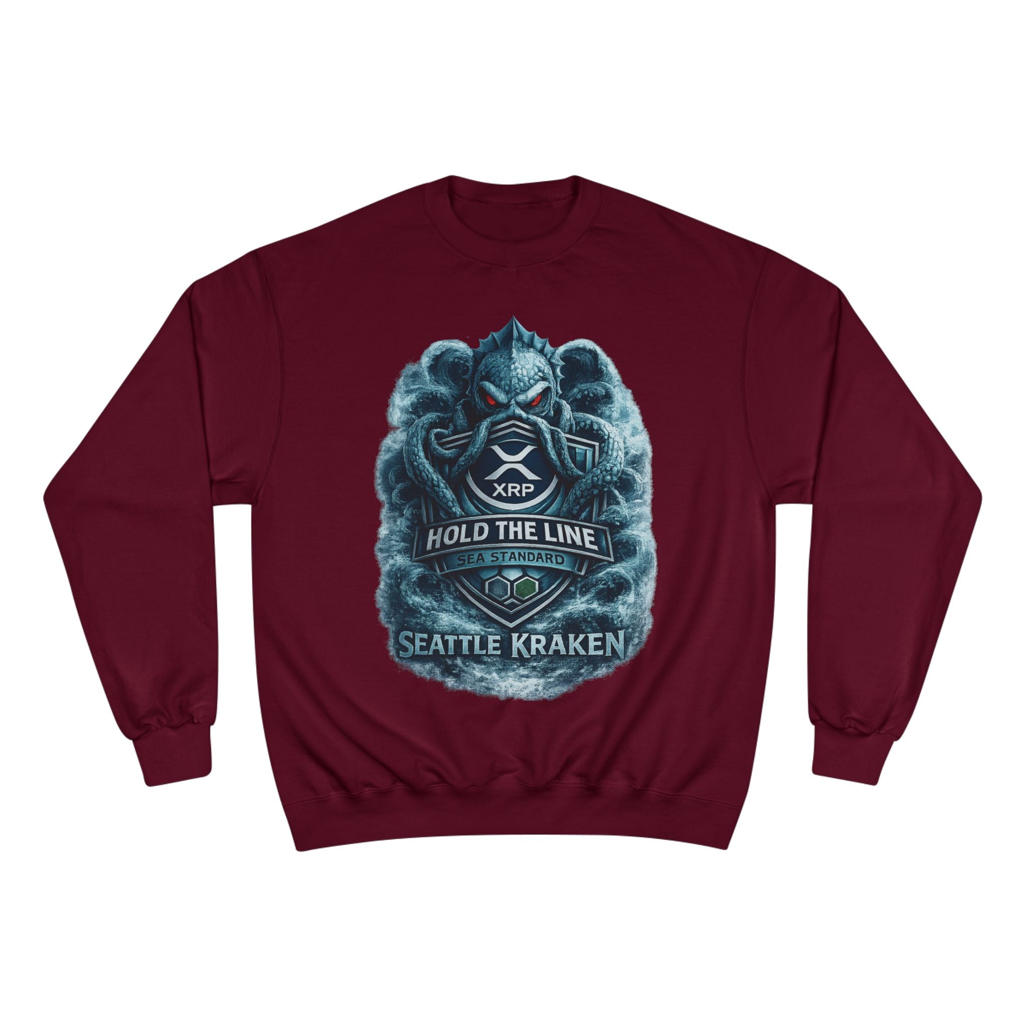 Seattle Kraken Sweatshirt — "Hold The Line" Nautical Graphic Crewneck