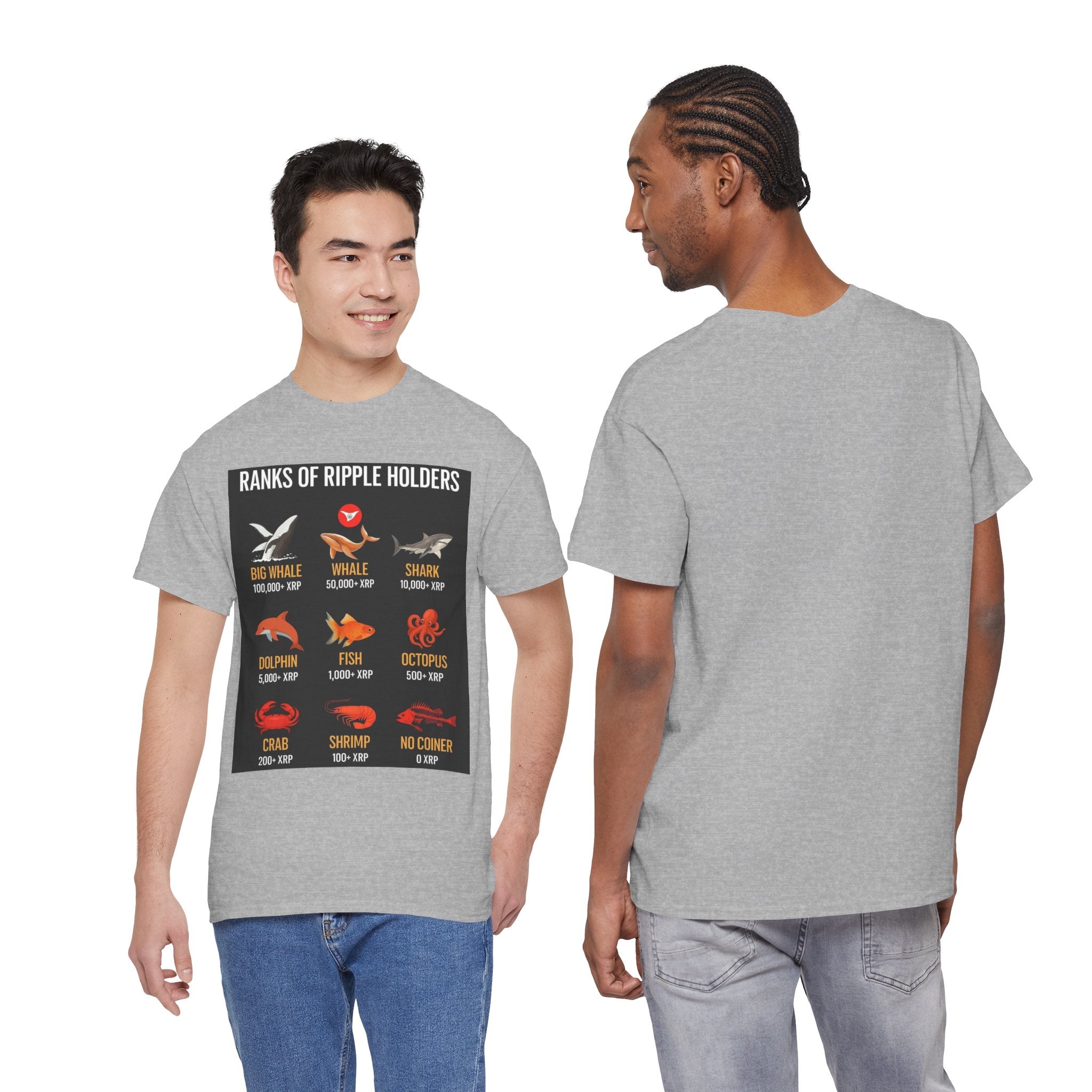 Crypto Ranks T-Shirt – "Ranks of Ripple Holders" Illustrated Guide