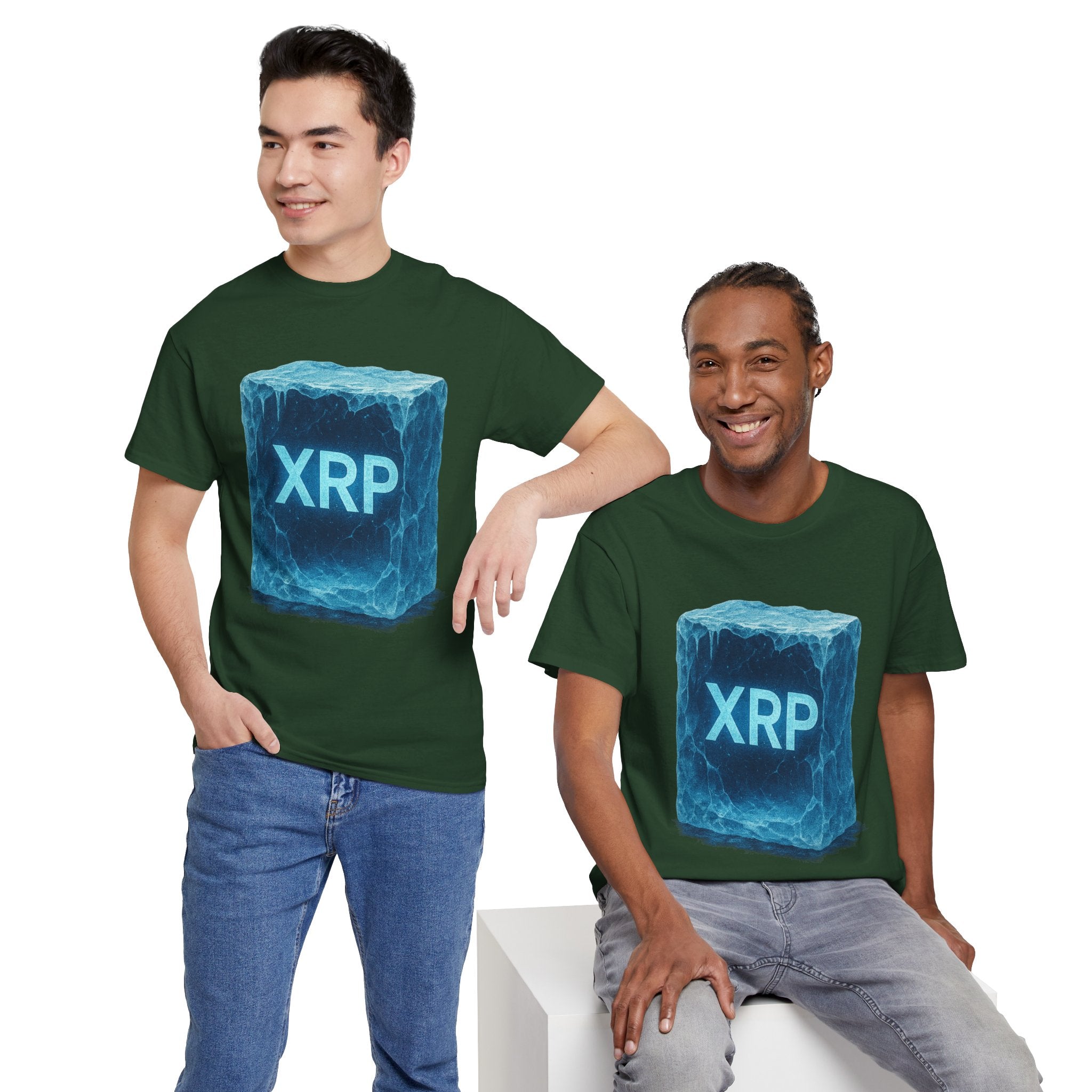 XRP Ice Block Tee — Crypto Ripple Logo T-Shirt