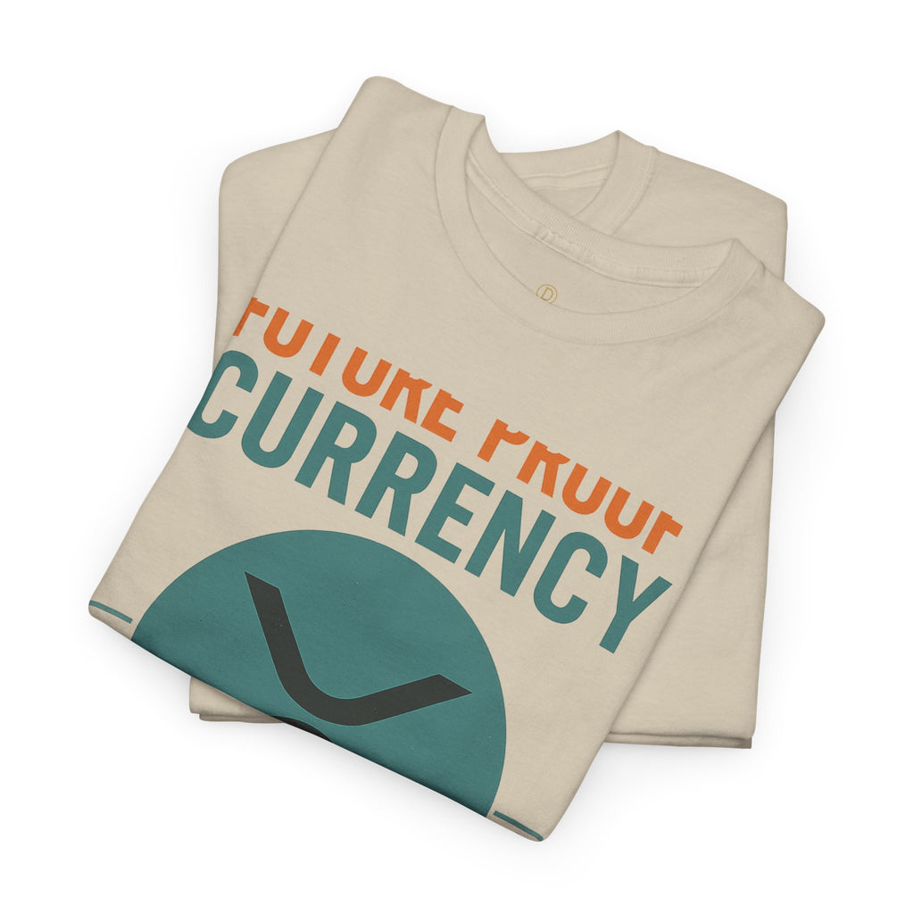 RIPPLE XRP 'Future Proof Currency' Graphic Tee — Crypto Retro Logo Shirt