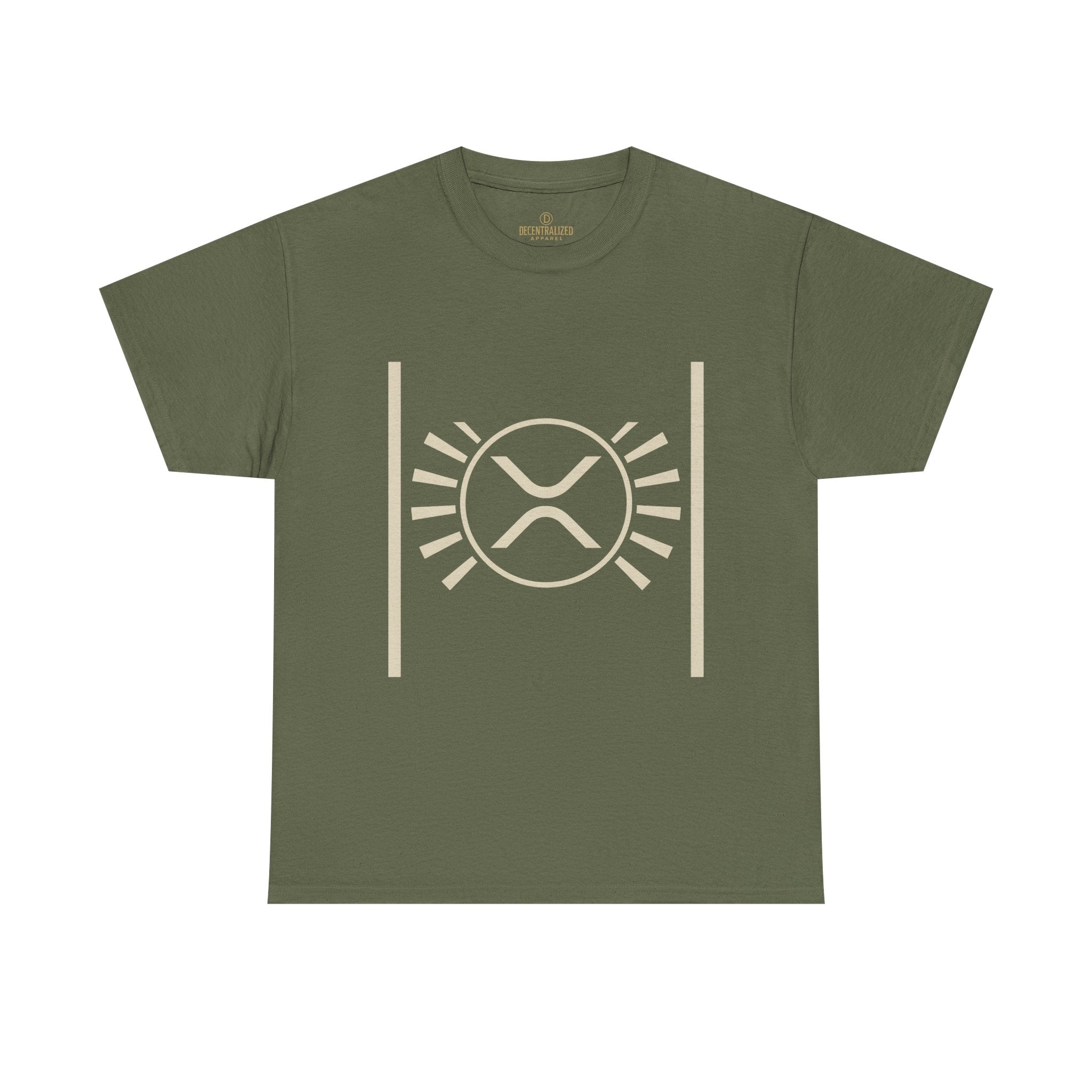 XRP Sun Logo T‑Shirt — Minimal Crypto Ripple Tee