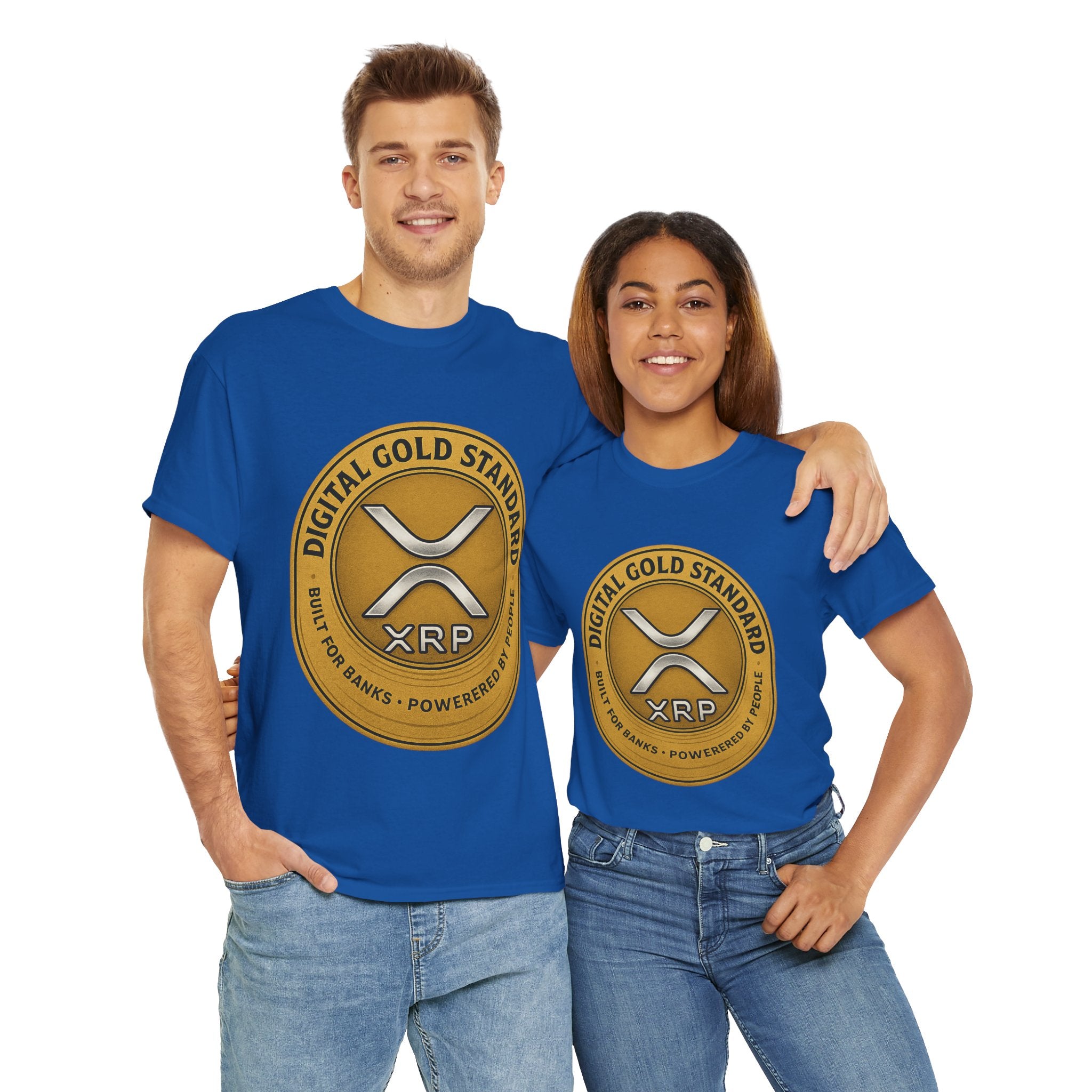 XRP Digital Gold Tee – Cryptocurrency Logo Shirt