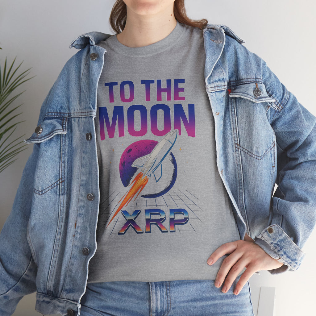 XRP 'To The Moon' T-Shirt — Crypto Investor Rocket Tee