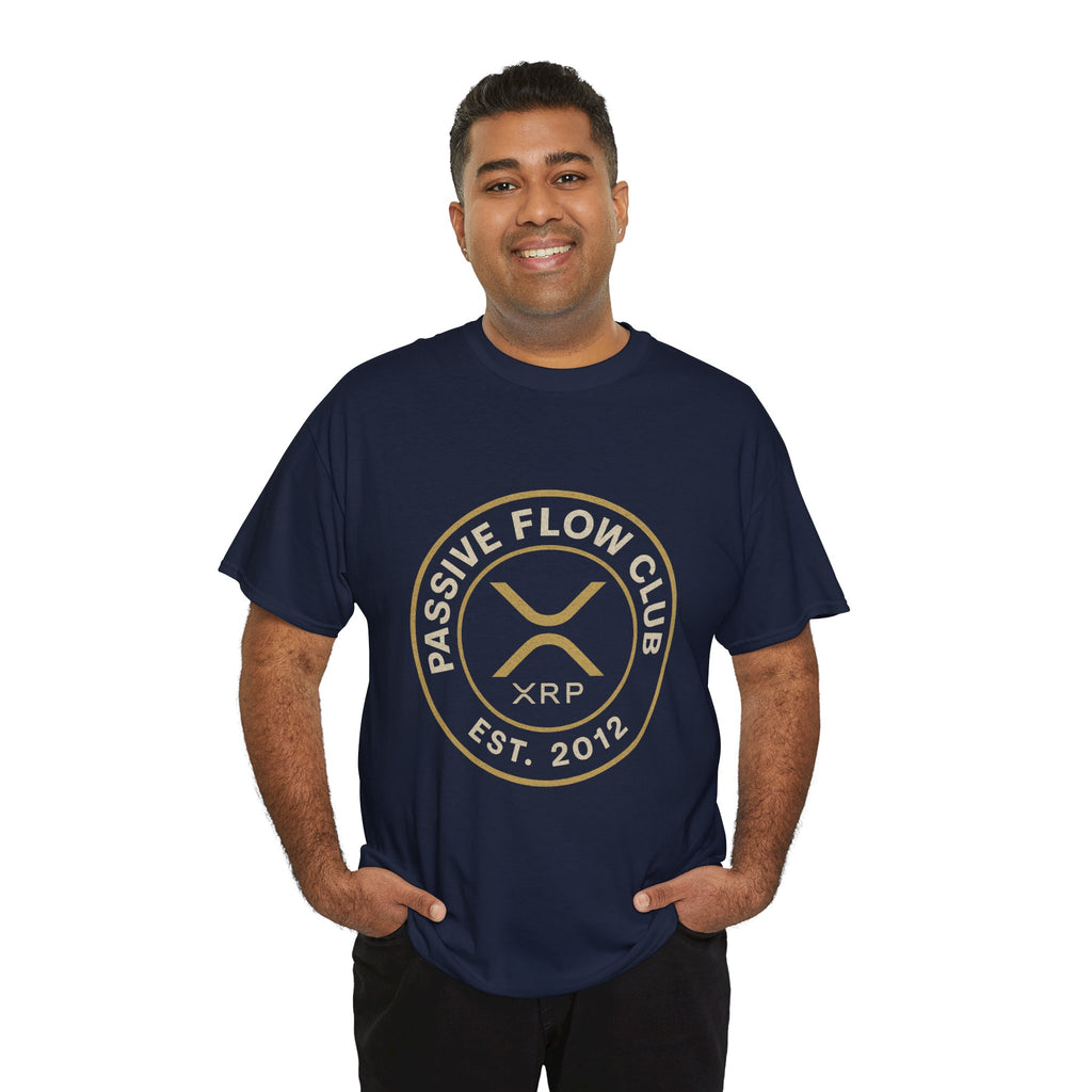 XRP Passive Flow Club T‑Shirt — Crypto Logo Tee (Est. 2012)