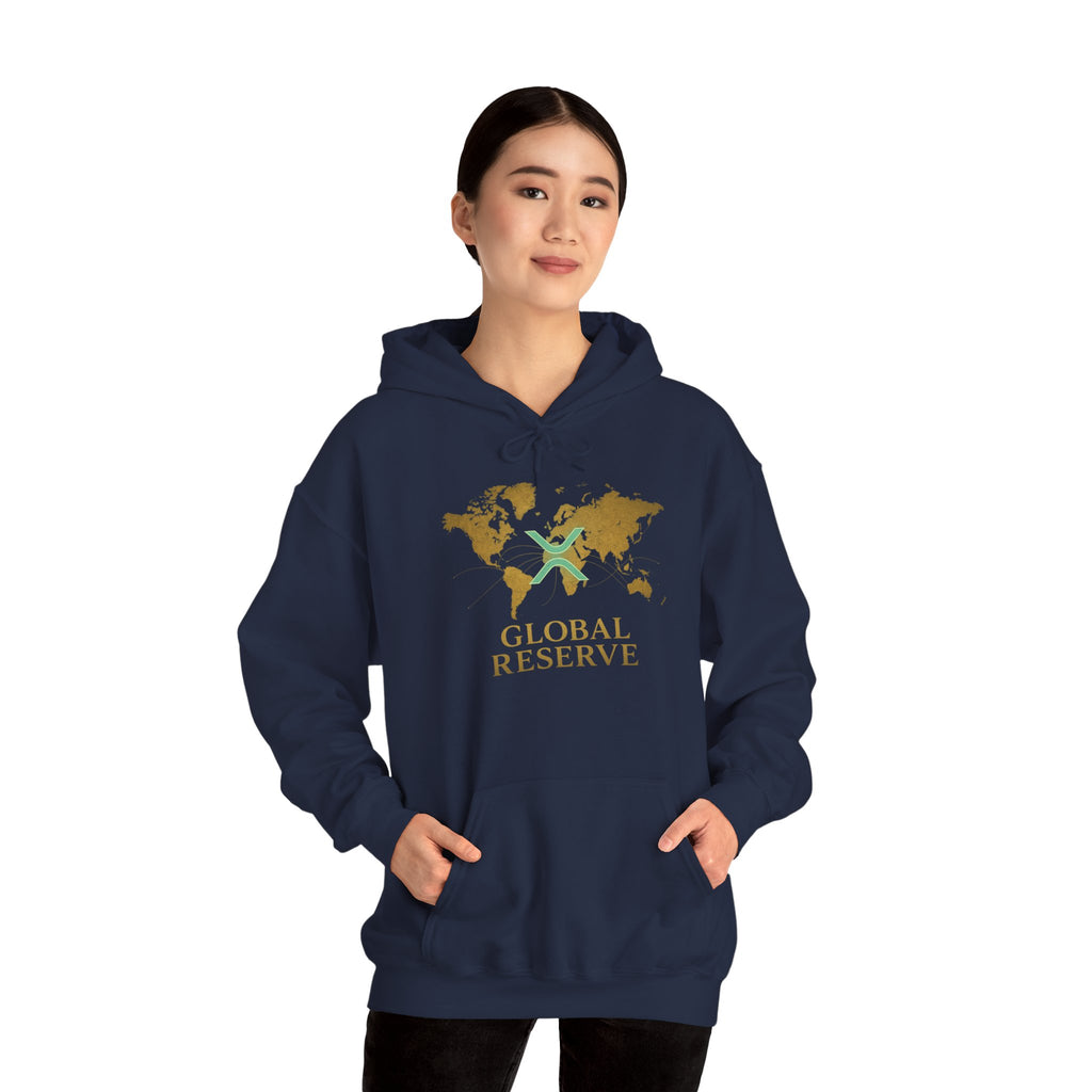 Global Reserve Hoodie — World Map Logo Pullover