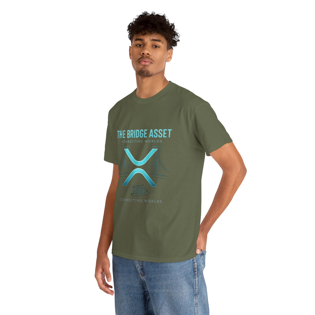 The Bridge Asset Tee – 'Connecting Worlds' Crypto Ripple X Logo T-Shirt