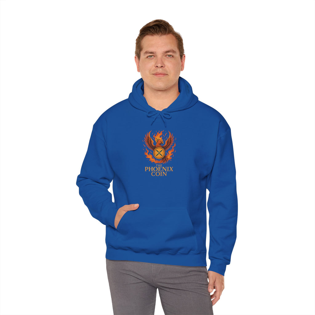 Phoenix Coin Hoodie — Fiery Phoenix Crest Sweatshirt