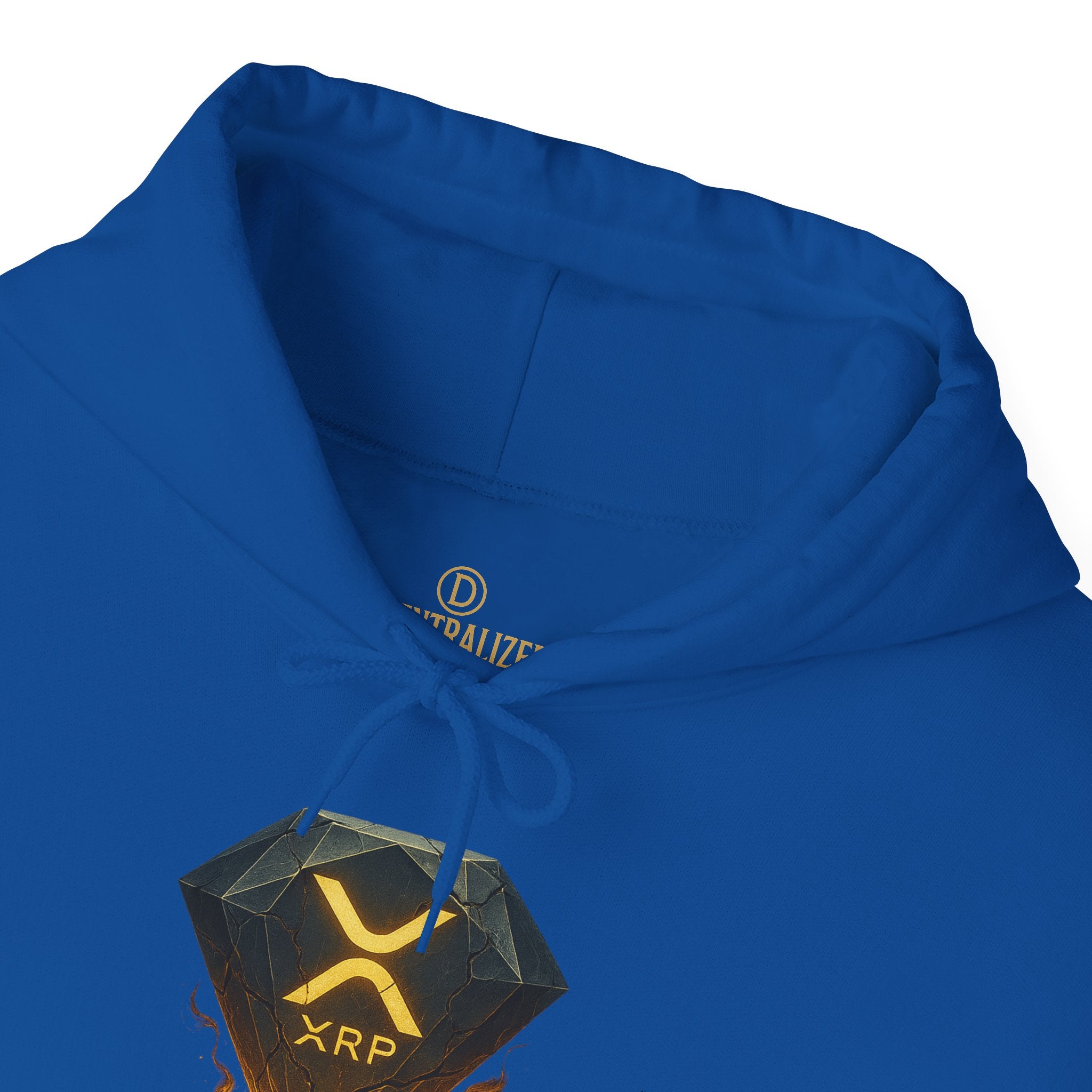 XRP Crypto Hoodie — "Pressure Built The Standard" Logo Pullover