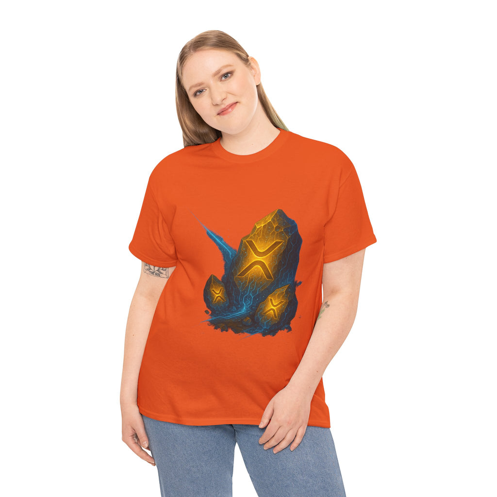 Rune Stone Graphic Tee — Glowing Mystic Rock T-Shirt