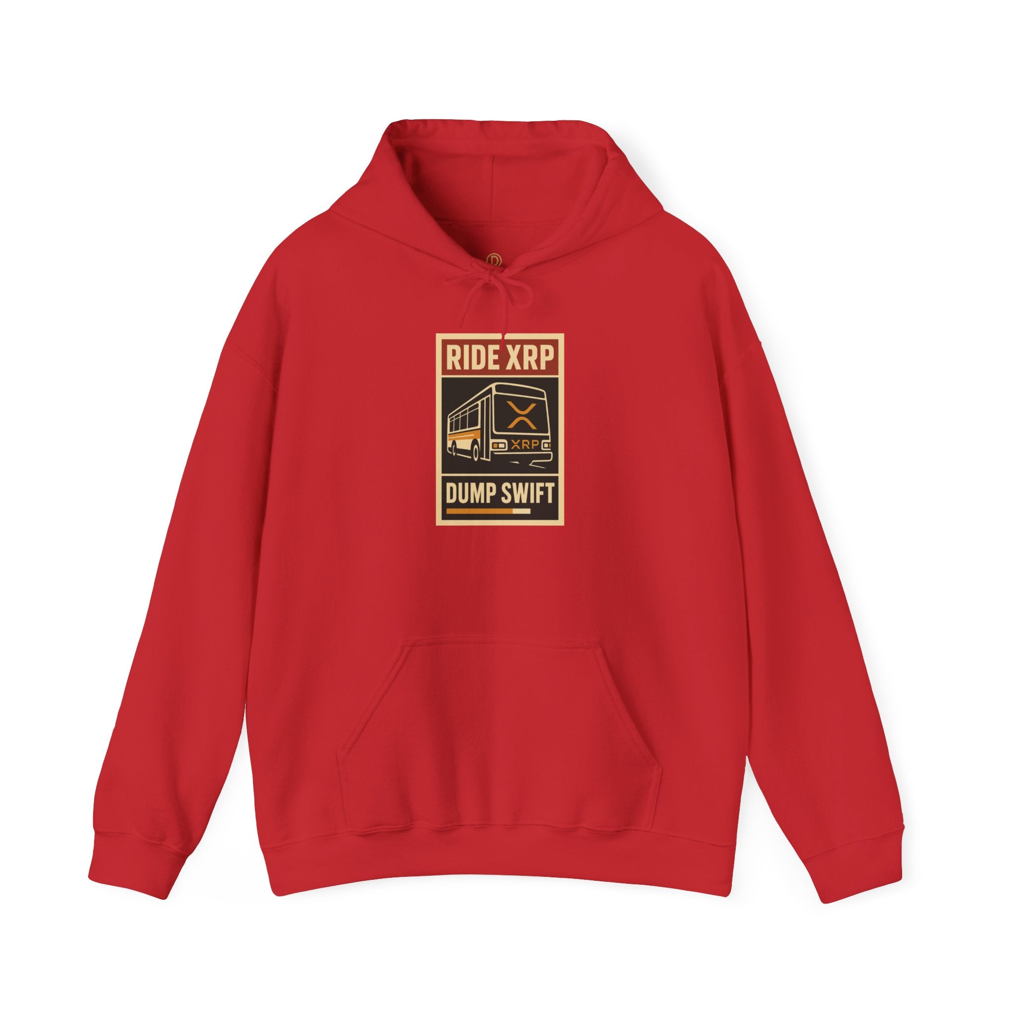 XRP Crypto Hoodie — "Ride XRP, Dump Swift" Retro Badge