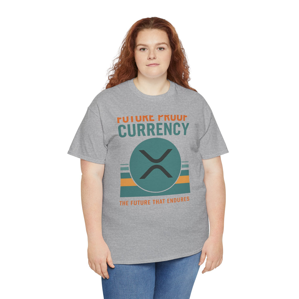 RIPPLE XRP 'Future Proof Currency' Graphic Tee — Crypto Retro Logo Shirt