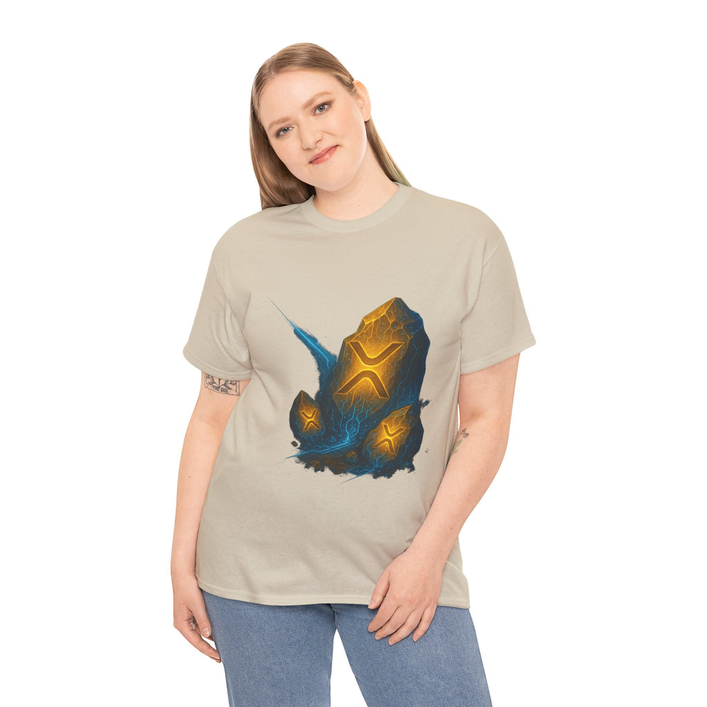 Rune Stone Graphic Tee — Glowing Mystic Rock T-Shirt