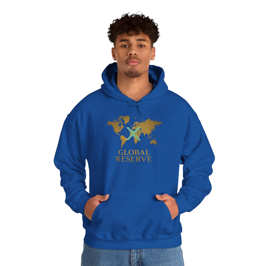 Global Reserve Hoodie — World Map Logo Pullover