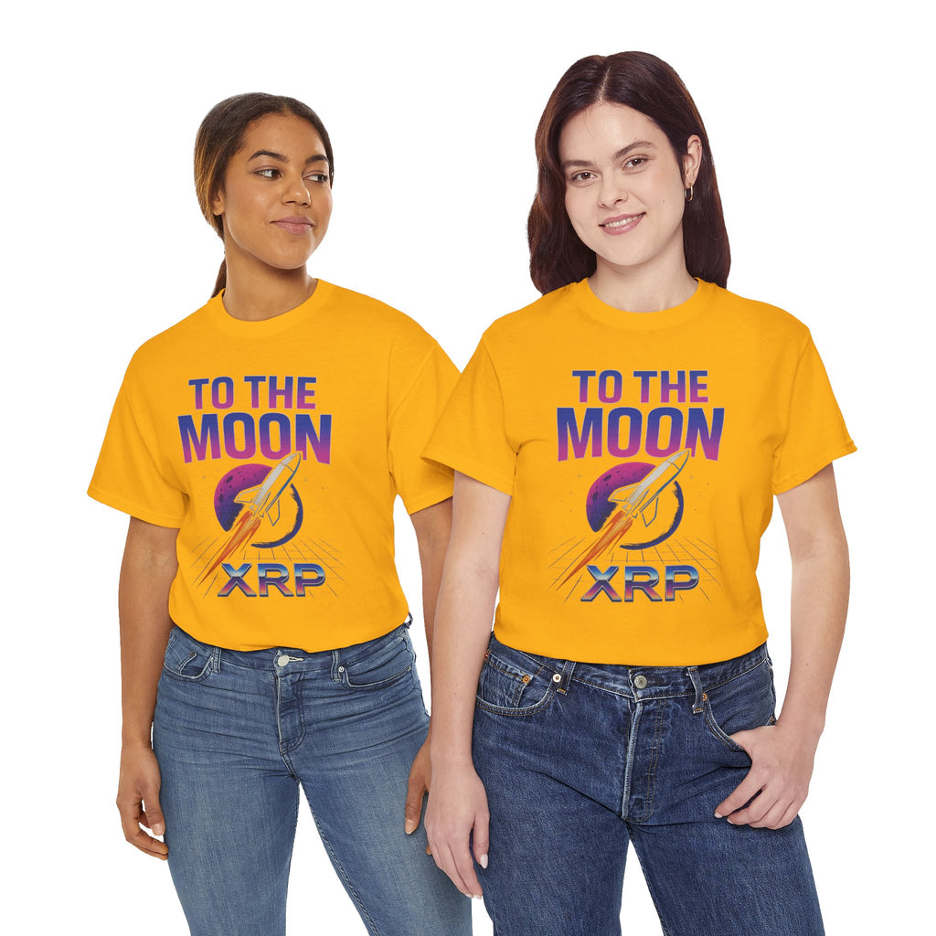 XRP 'To The Moon' T-Shirt — Crypto Investor Rocket Tee