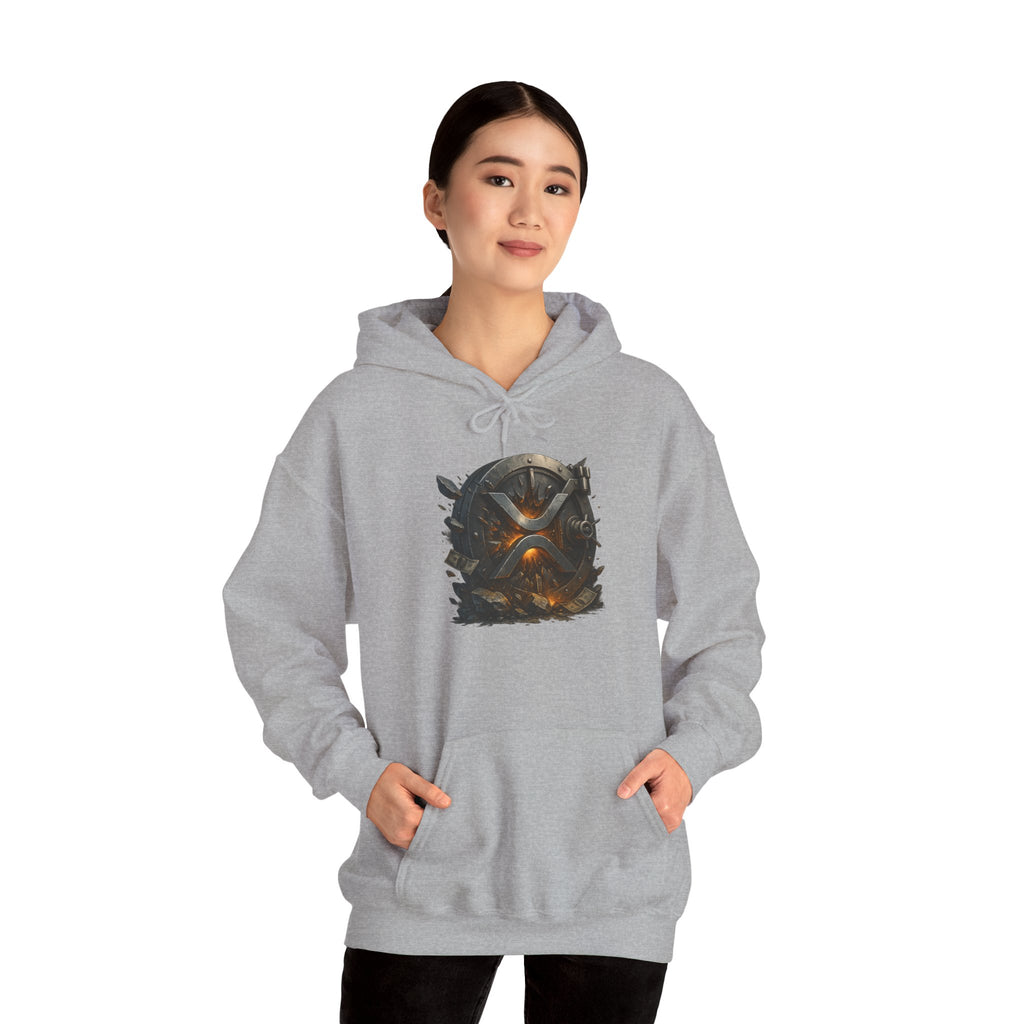 Viking Shield & Helmet Hoodie — Norse Warrior Graphic Sweatshirt