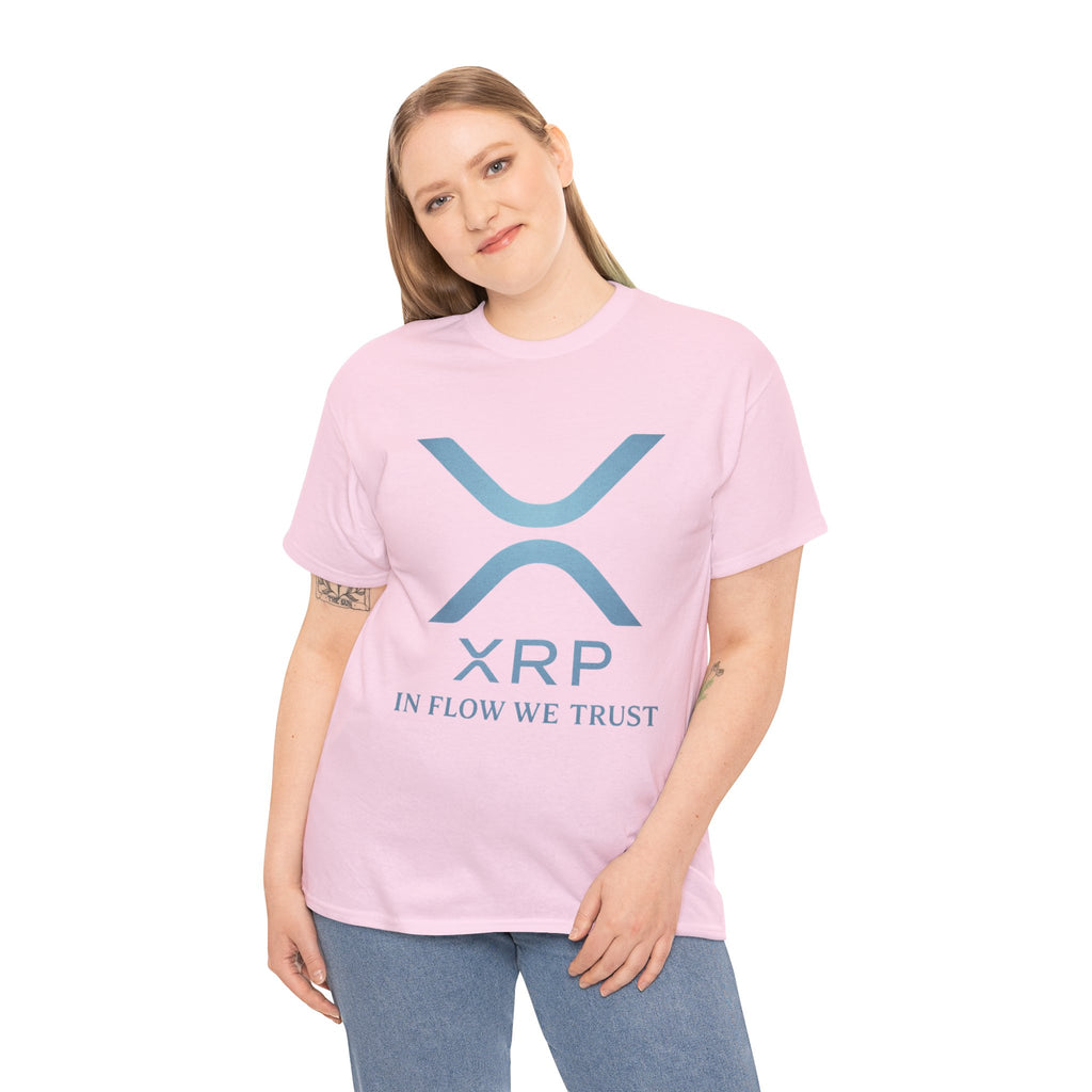 XRP Crypto Tee — "In Flow We Trust" Ripple Logo T-Shirt