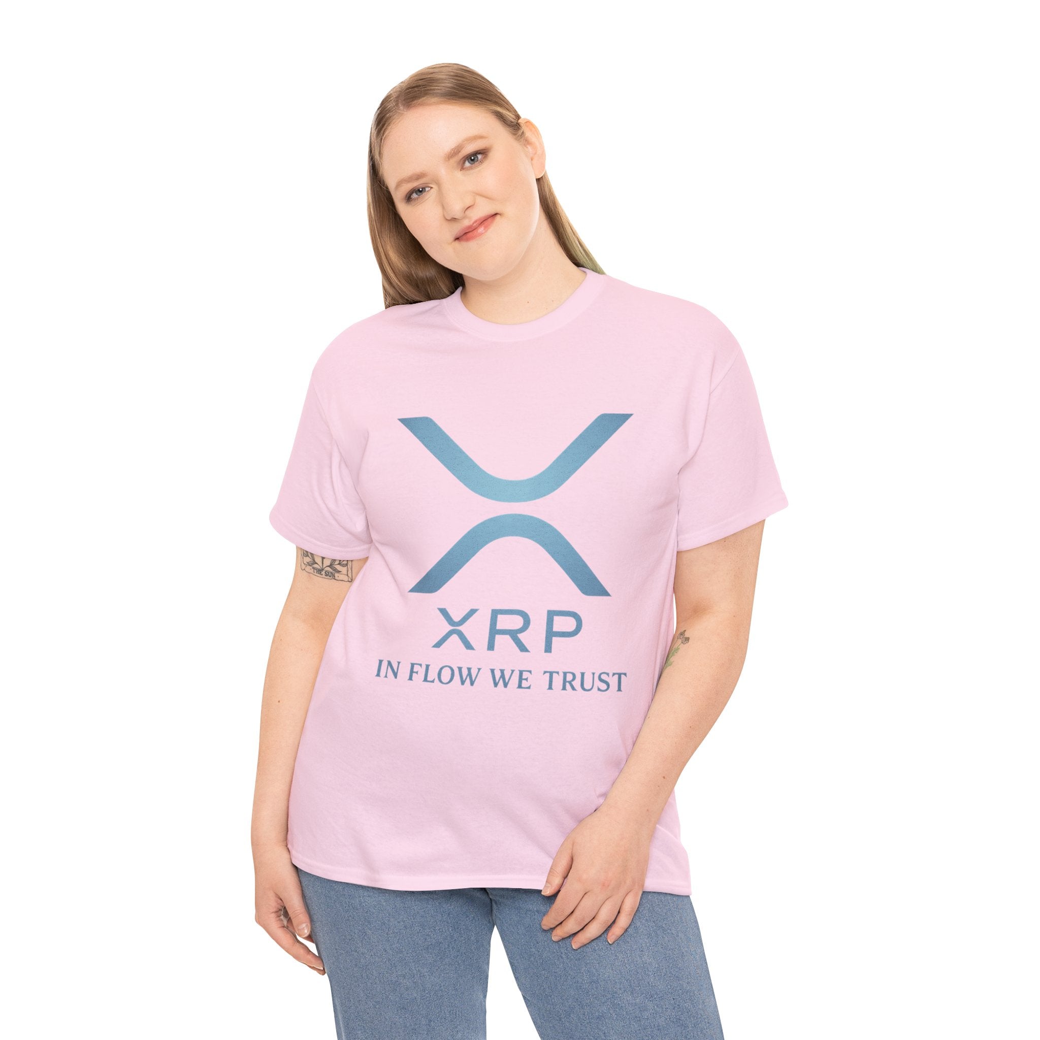 XRP Crypto Tee — "In Flow We Trust" Ripple Logo T-Shirt