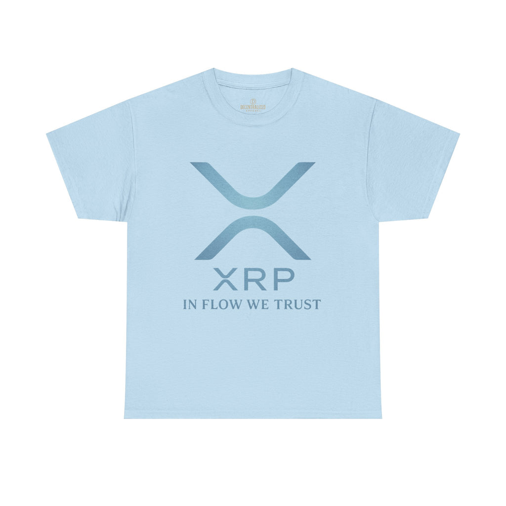 XRP Crypto Tee — "In Flow We Trust" Ripple Logo T-Shirt