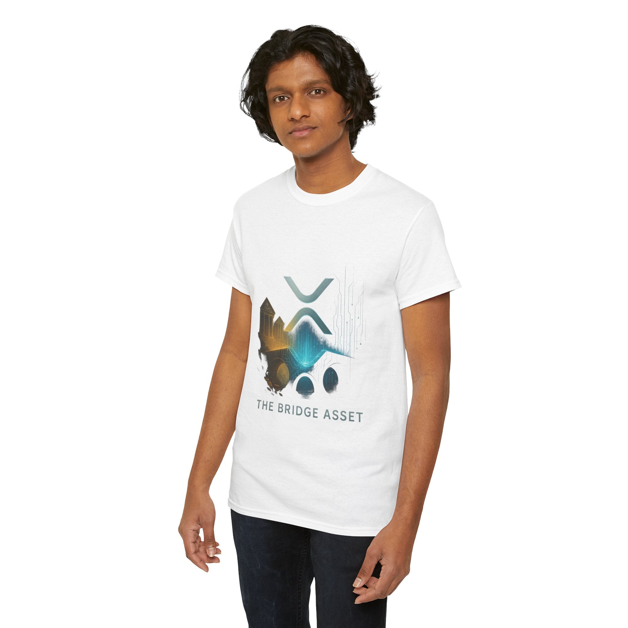 Ripple XRP Crypto Tee — 'The Bridge Asset' Logo T-Shirt
