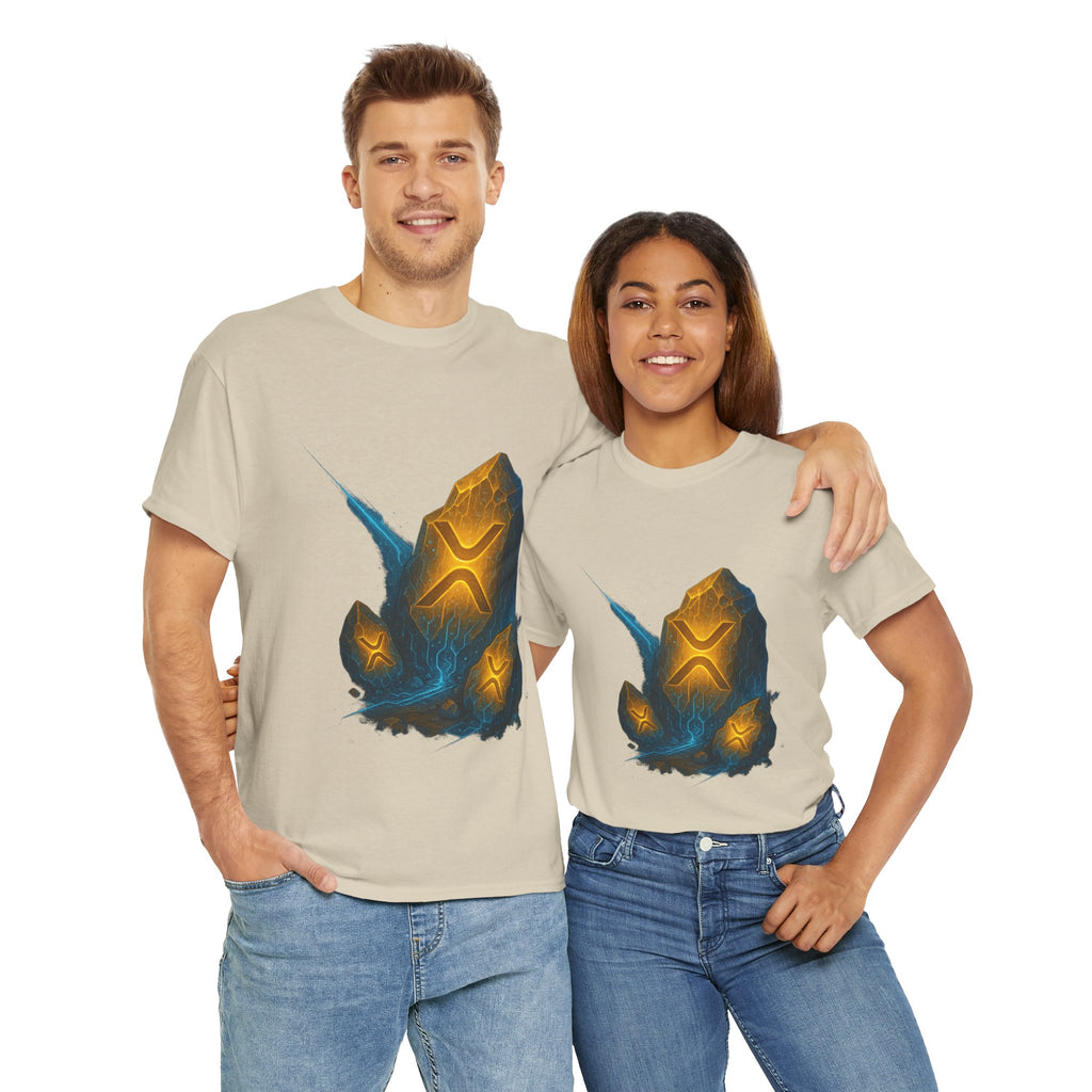 Rune Stone Graphic Tee — Glowing Mystic Rock T-Shirt