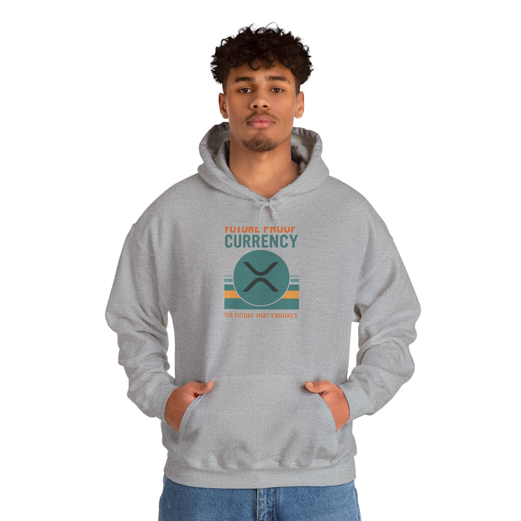 Ripple Crypto Hoodie – “Future Proof Currency” Retro Logo Sweatshirt
