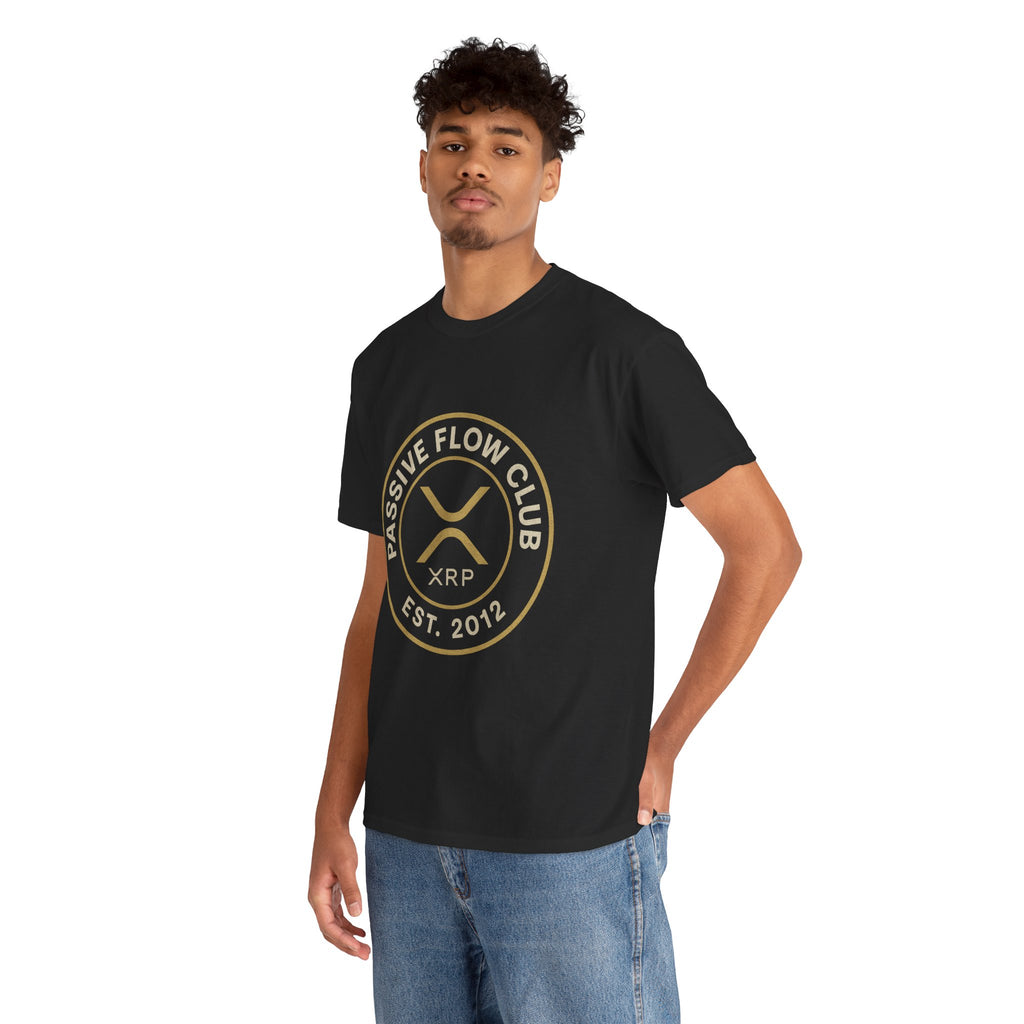 XRP Passive Flow Club T‑Shirt — Crypto Logo Tee (Est. 2012)