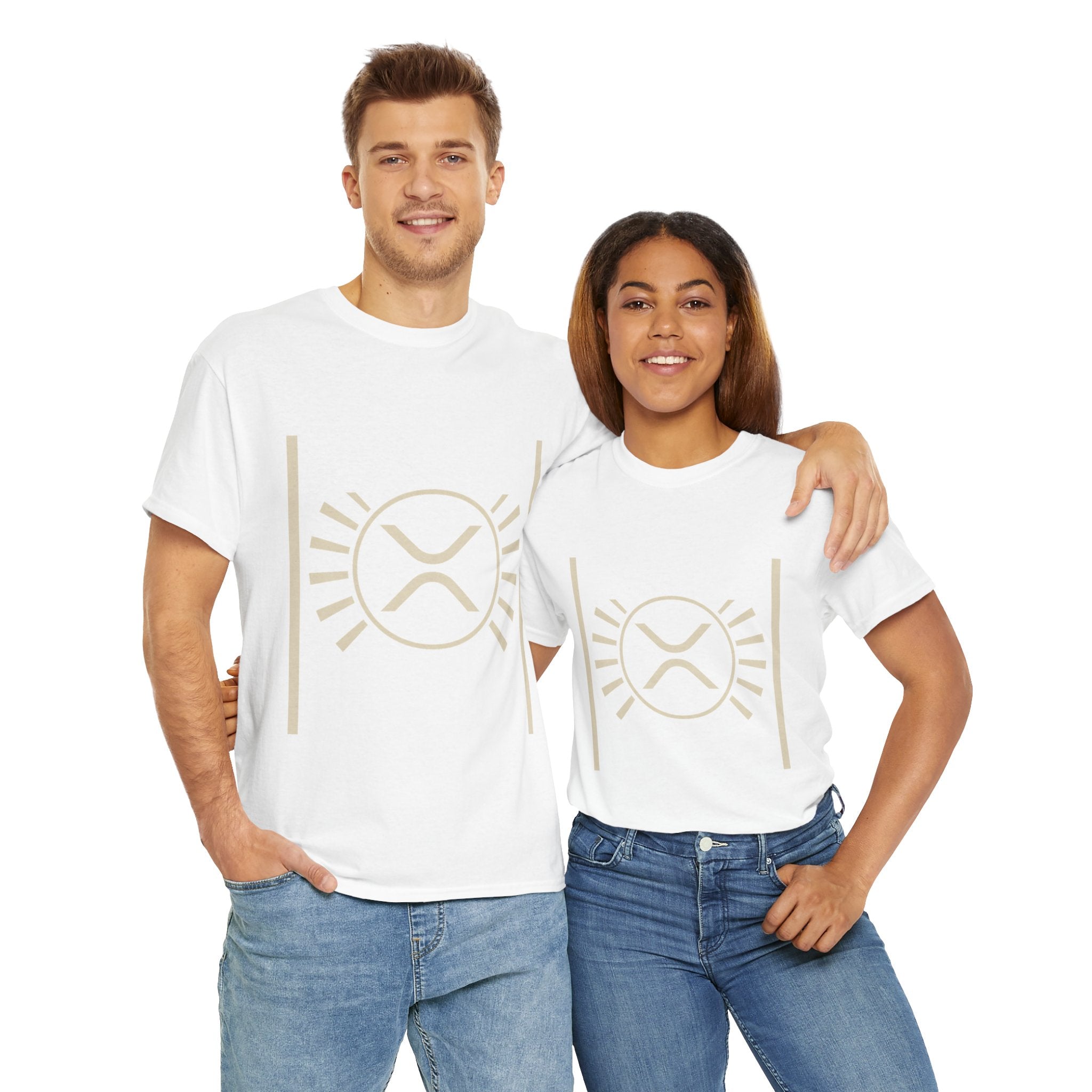 XRP Sun Logo T‑Shirt — Minimal Crypto Ripple Tee