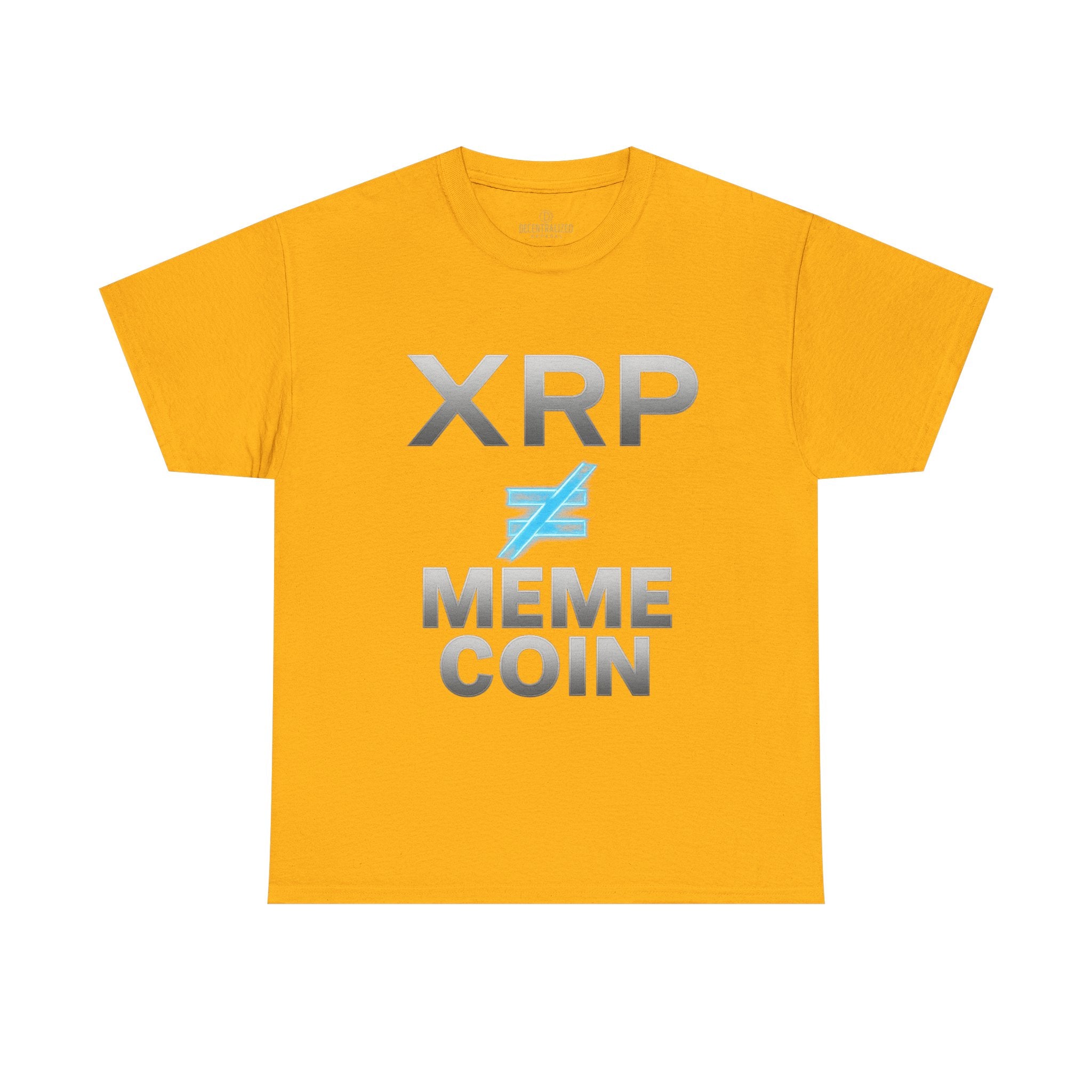 XRP ≠ Meme Coin T-Shirt — Crypto Investor Statement Tee