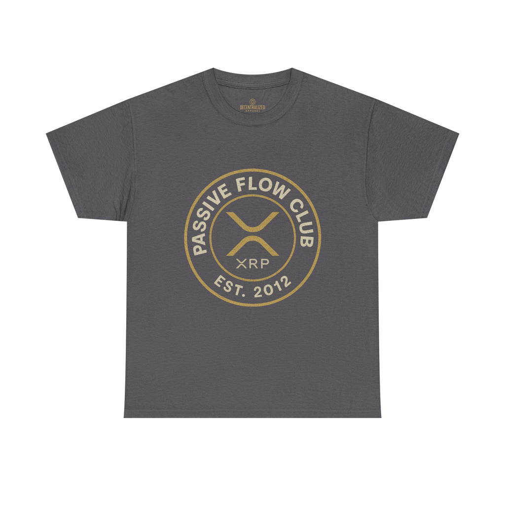 XRP Passive Flow Club T‑Shirt — Crypto Logo Tee (Est. 2012)